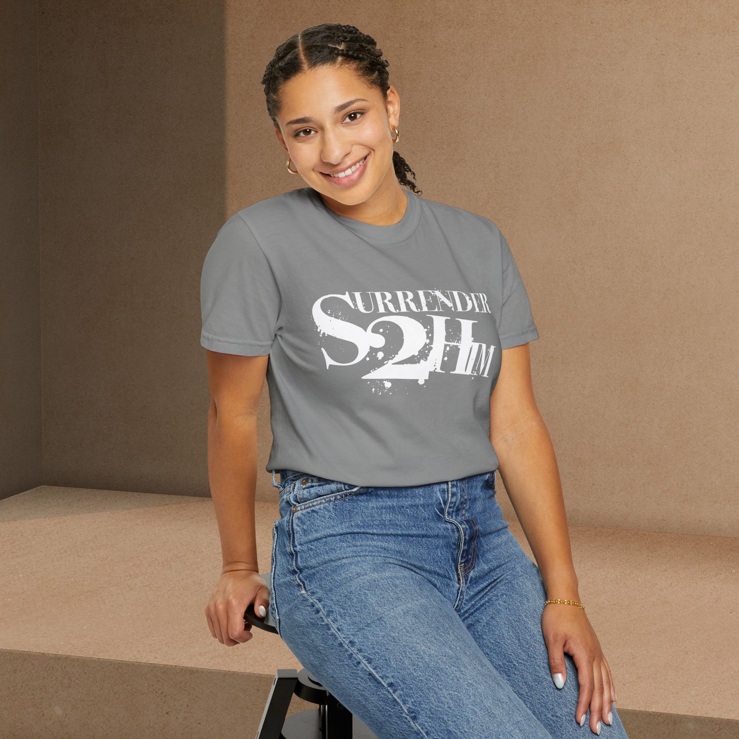 S2H Unisex C Tee with White Logo