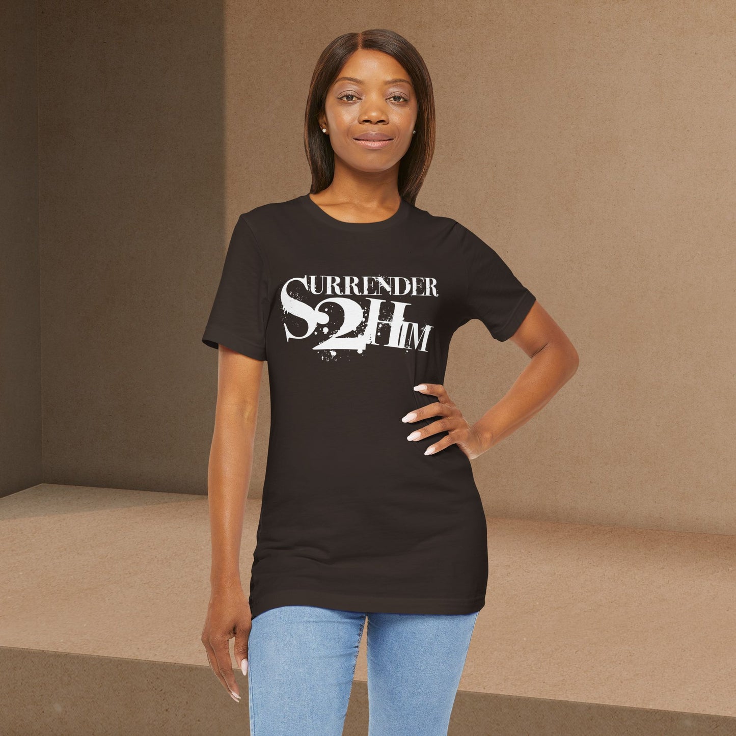 S2H Unisex B Tee with White Logo