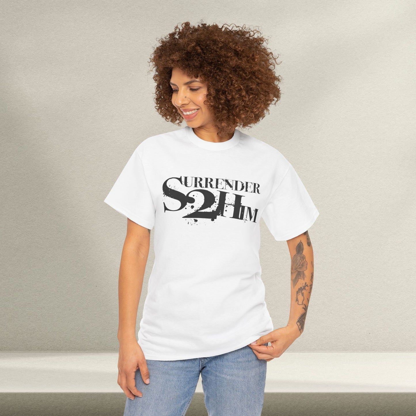 S2H Unisex G Tee with Black Logo