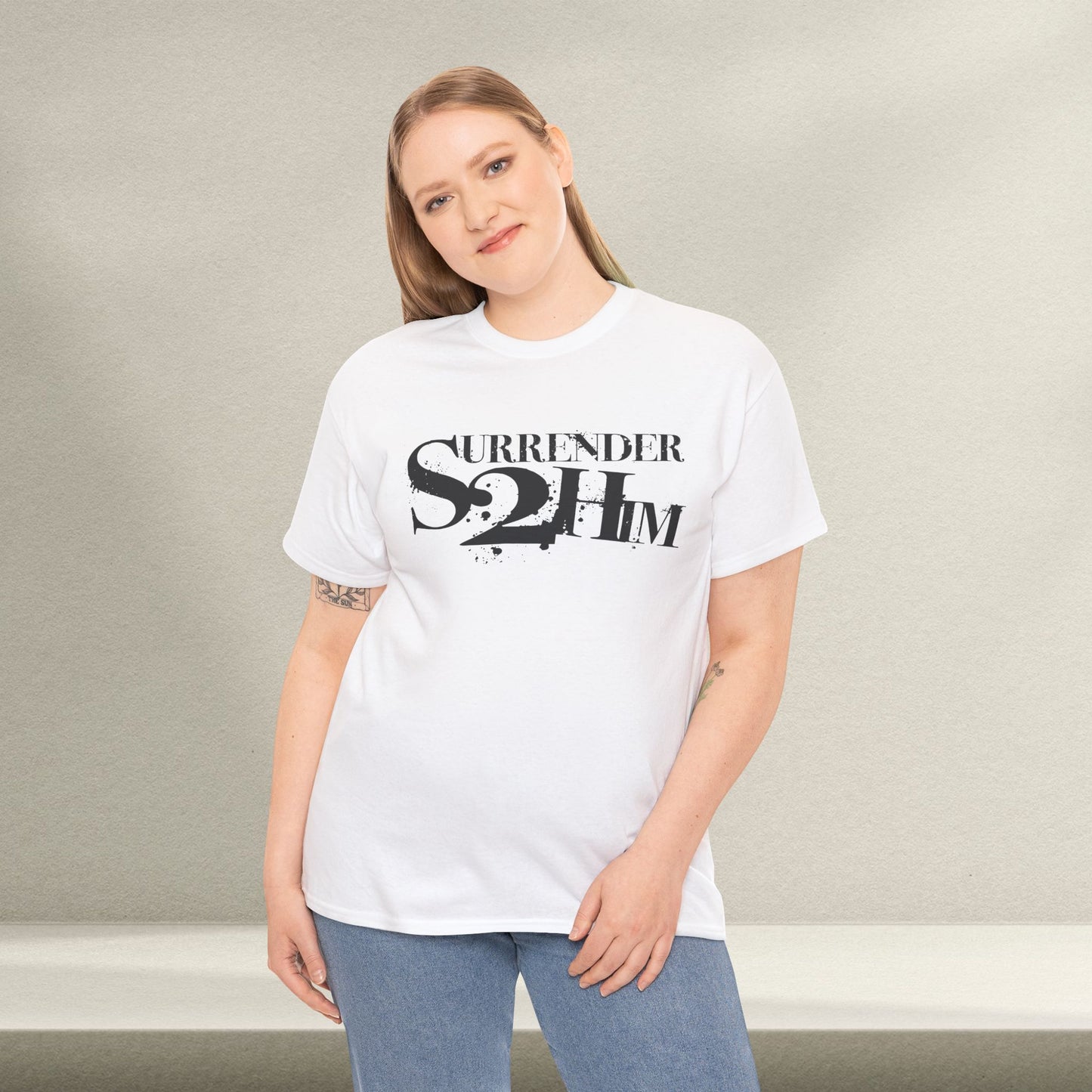 S2H Unisex G Tee with Black Logo