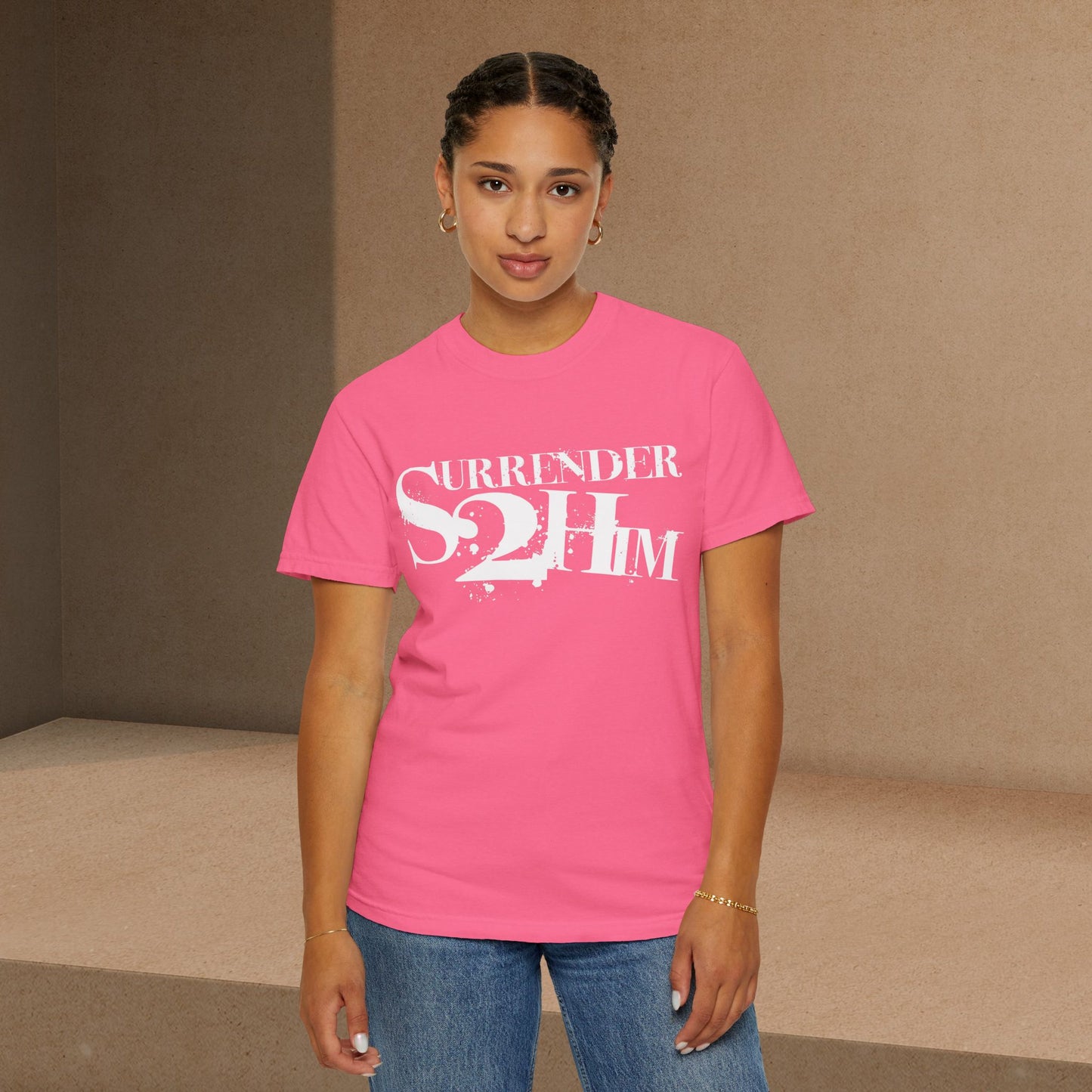 S2H Unisex C Tee with White Logo