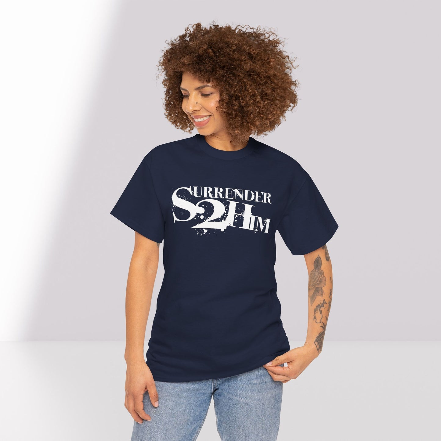 S2H Unisex G Tee with White Logo