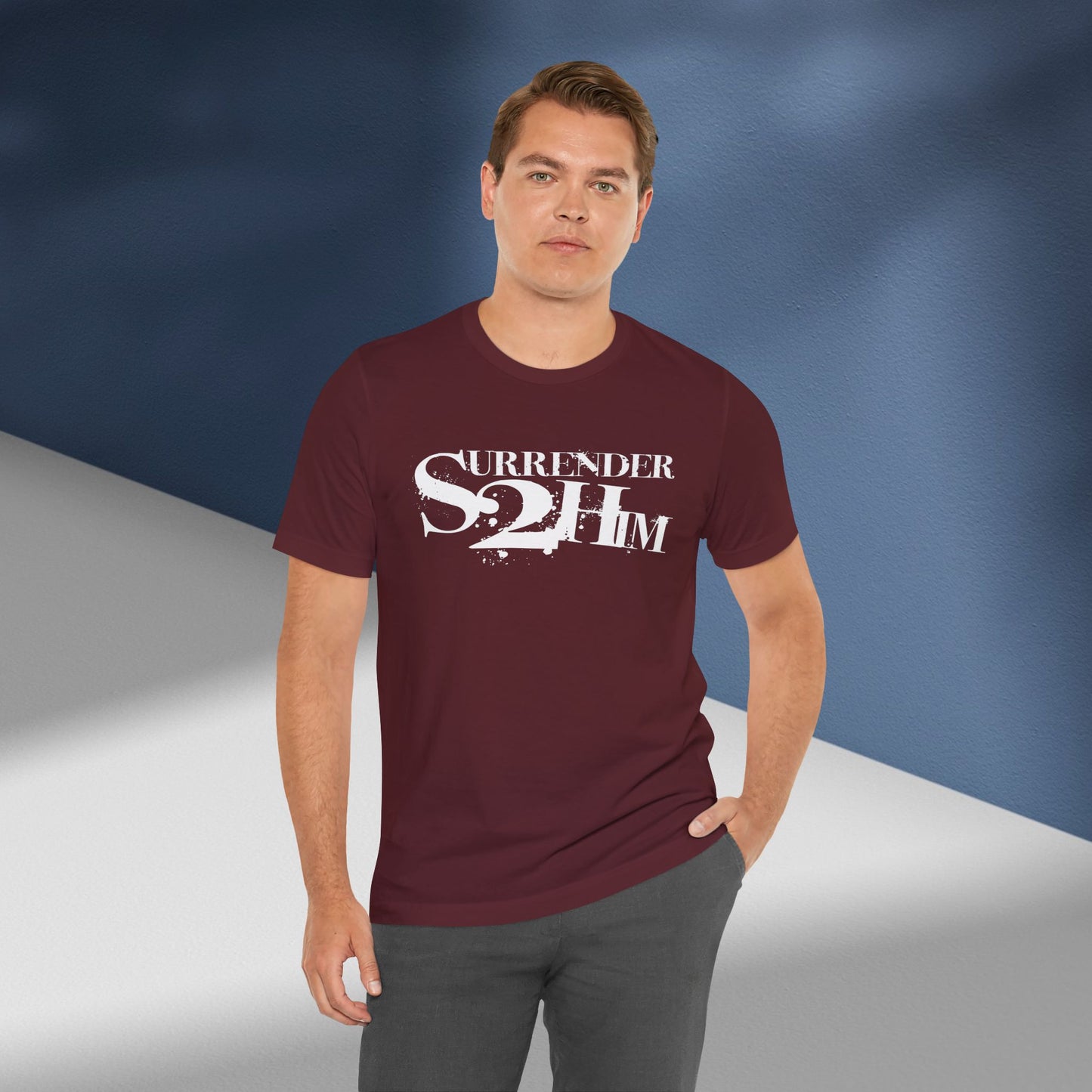S2H Unisex B Tee with White Logo