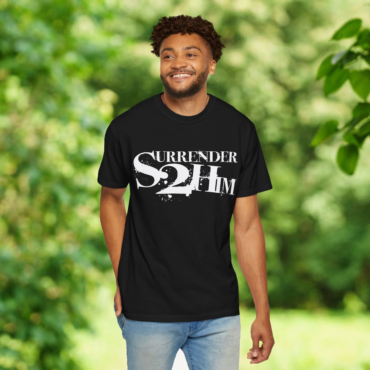 S2H Unisex C Tee with White Logo