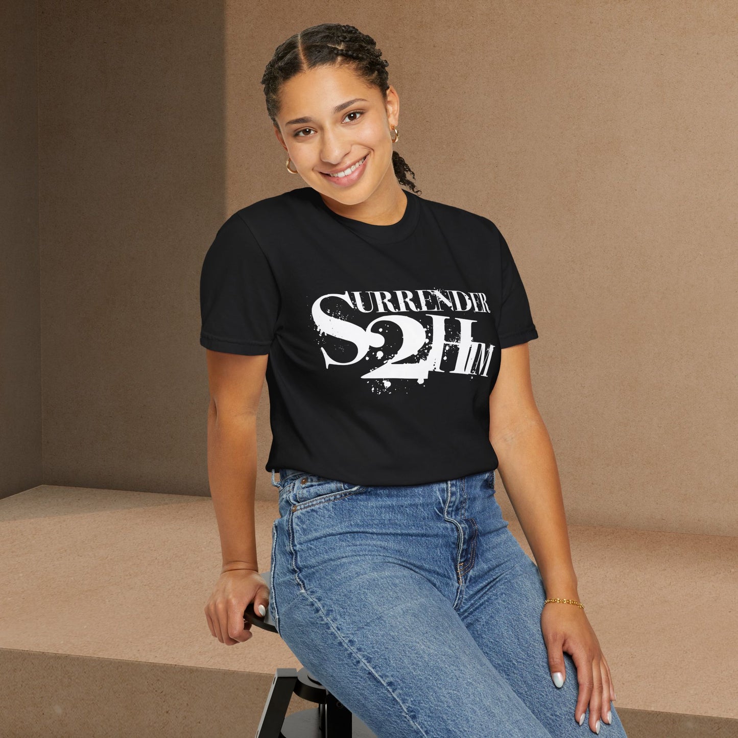 S2H Unisex C Tee with White Logo