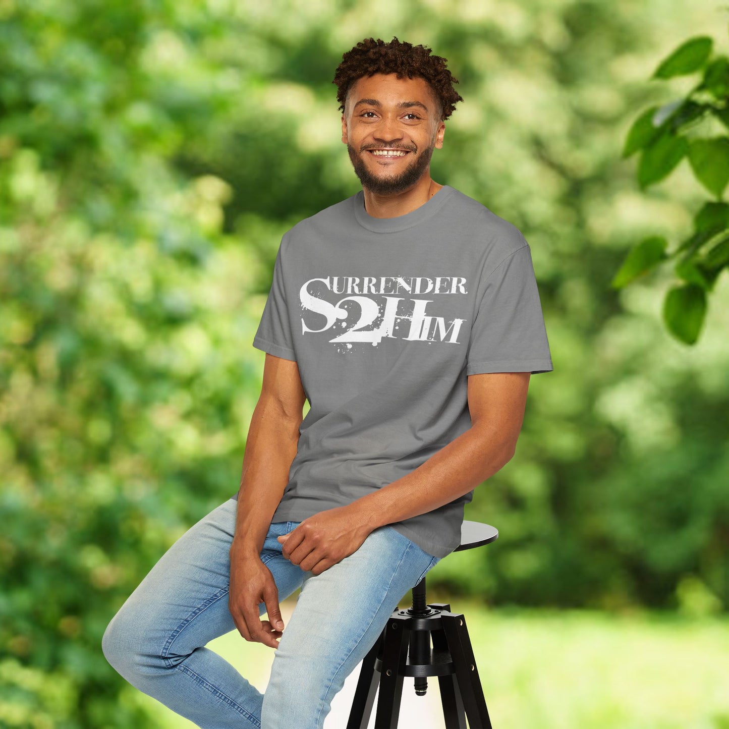 S2H Unisex C Tee with White Logo