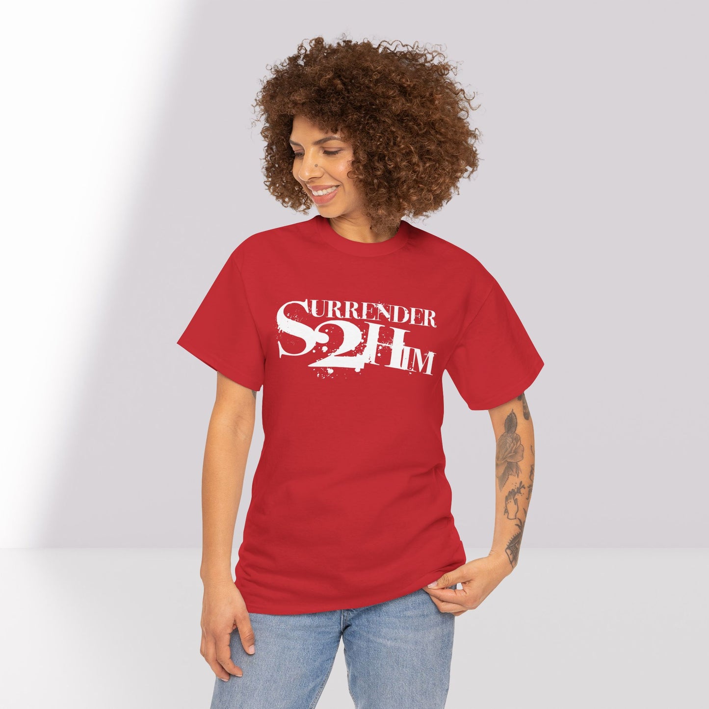S2H Unisex G Tee with White Logo