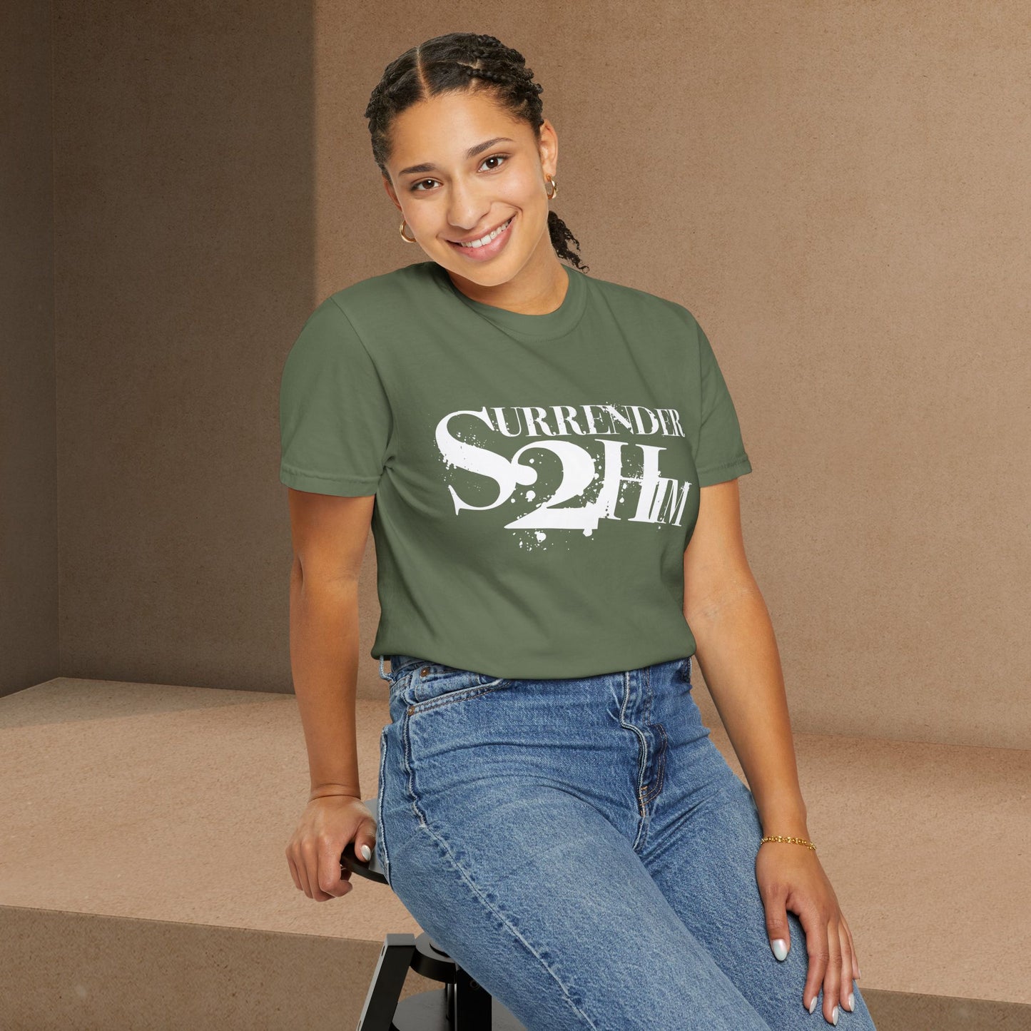 S2H Unisex C Tee with White Logo