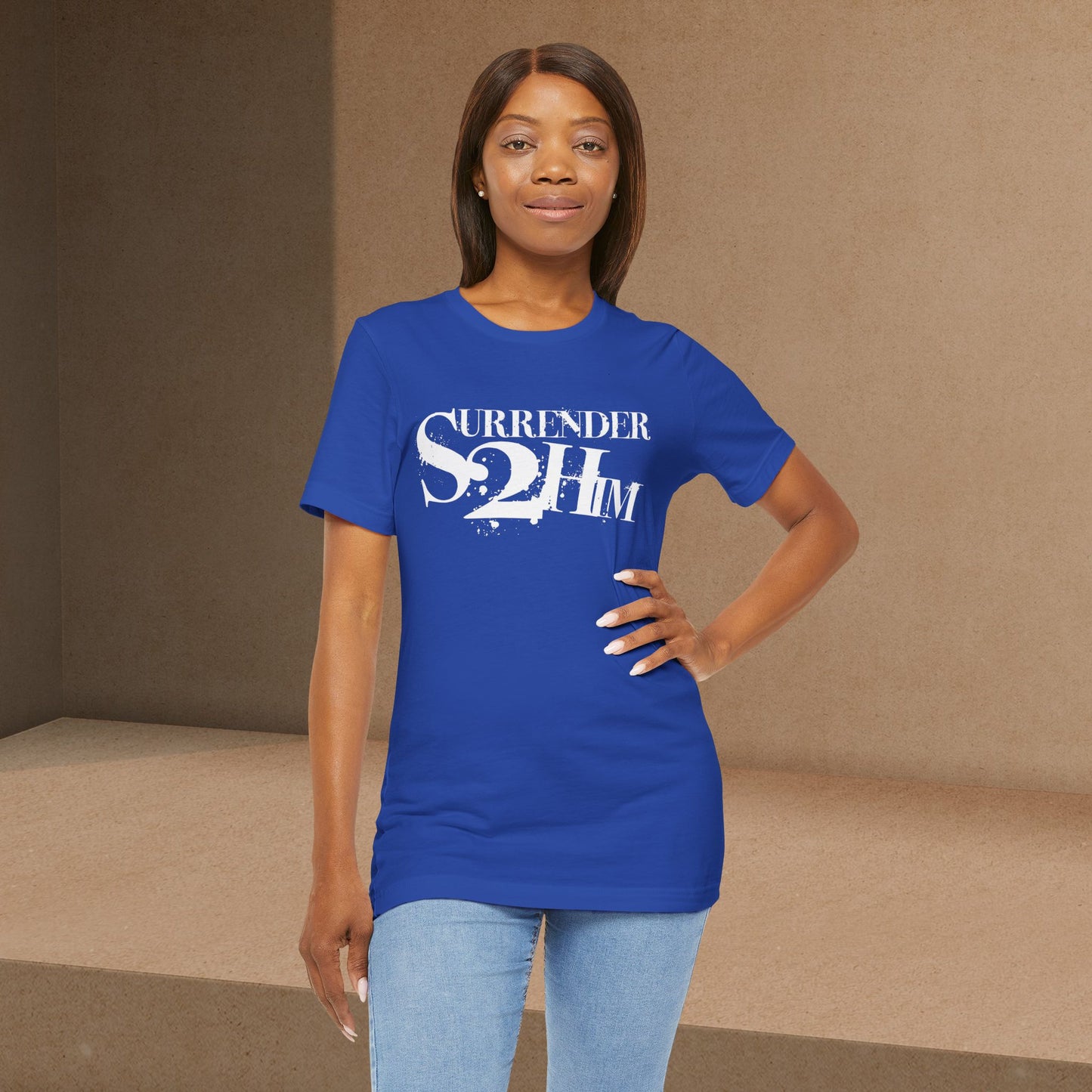 S2H Unisex B Tee with White Logo