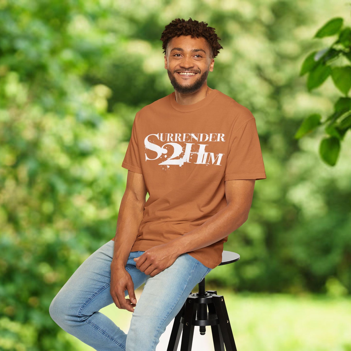 S2H Unisex C Tee with White Logo