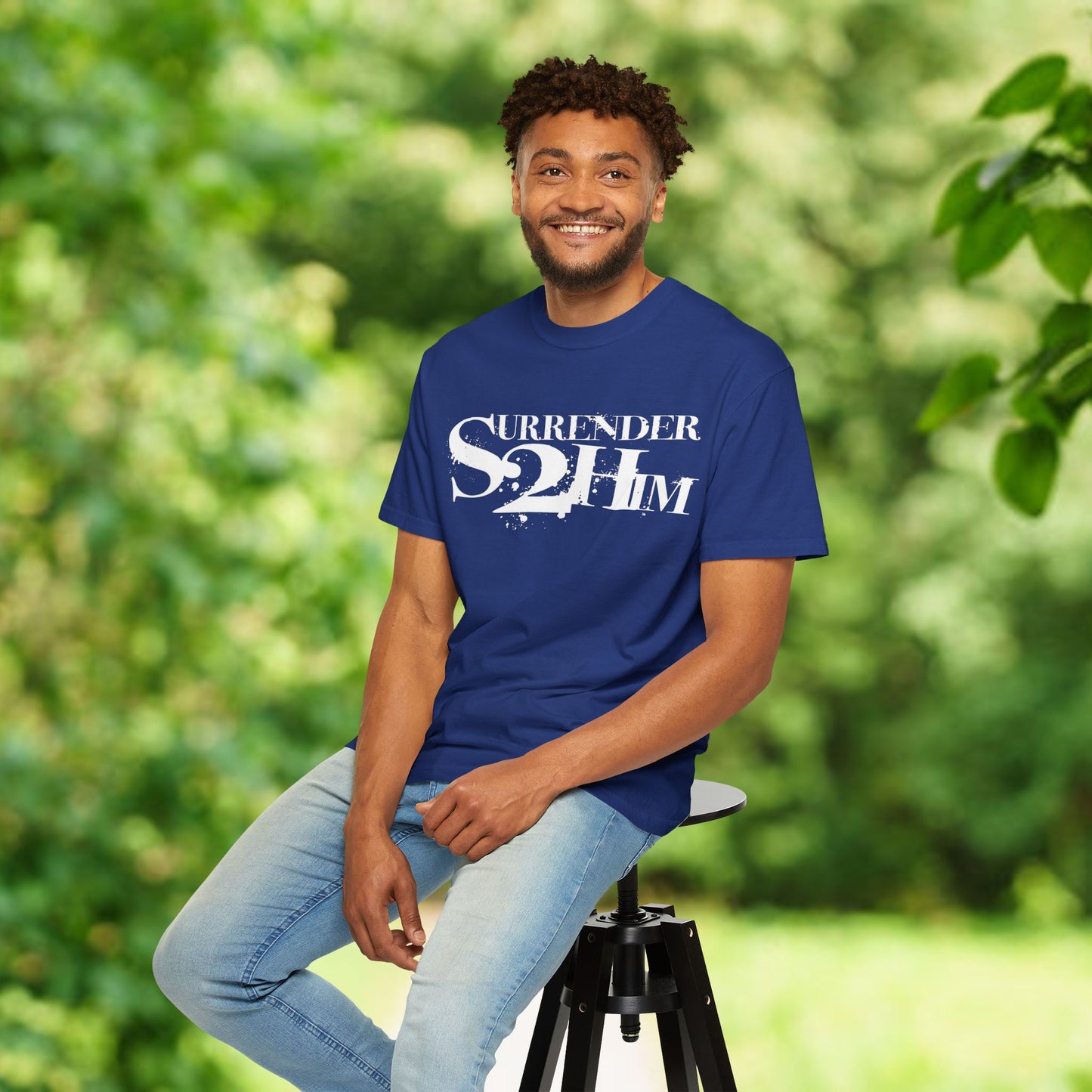 S2H Unisex C Tee with White Logo