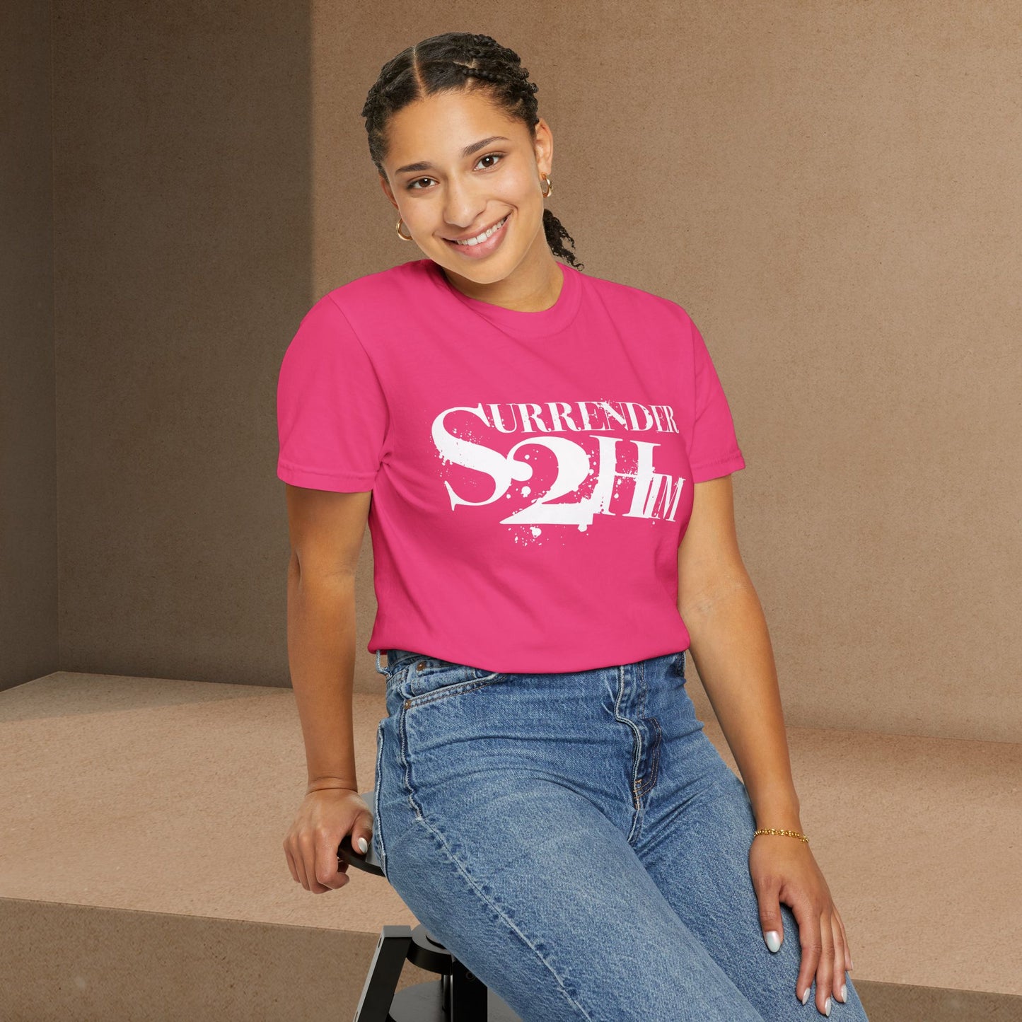 S2H Unisex C Tee with White Logo