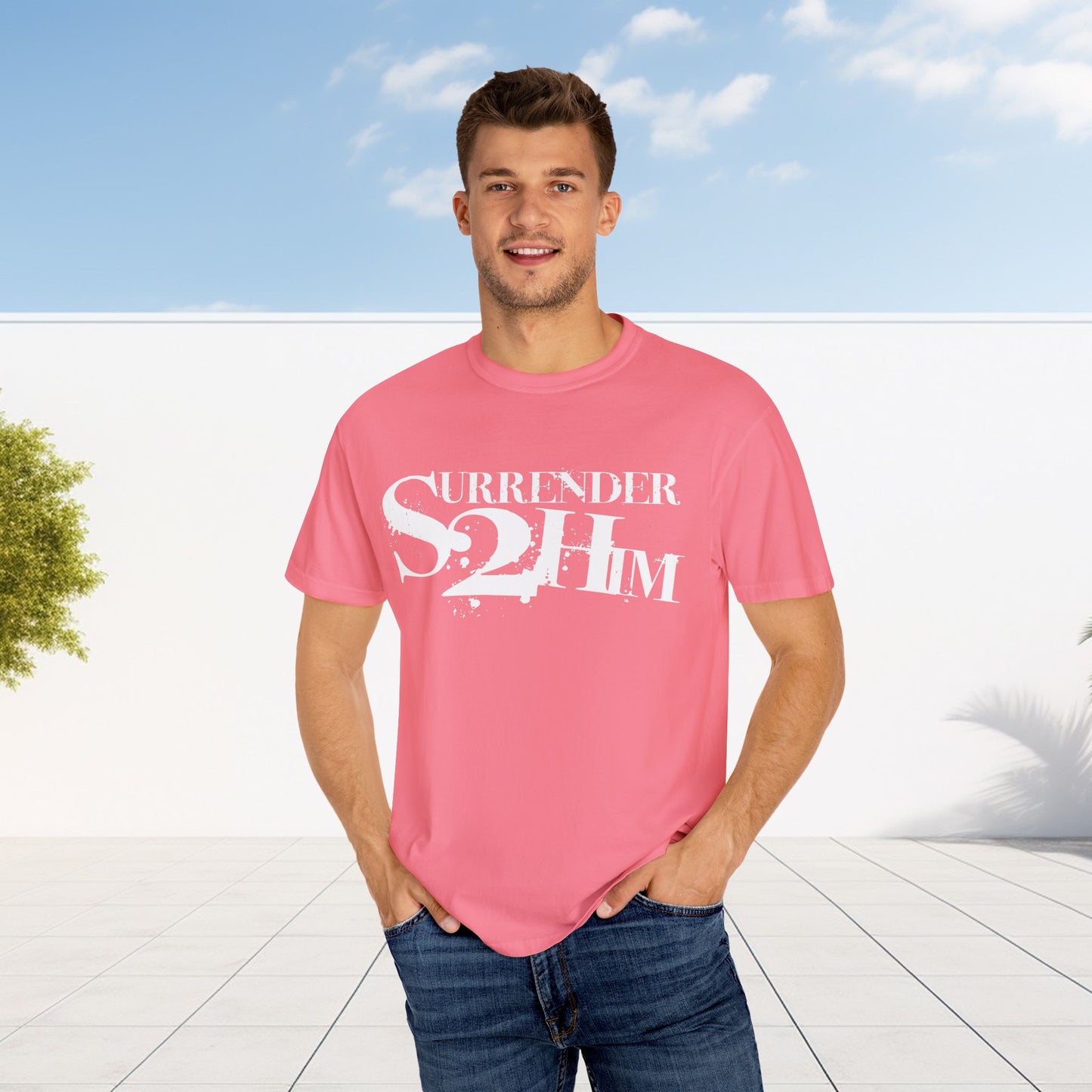 S2H Unisex C Tee with White Logo