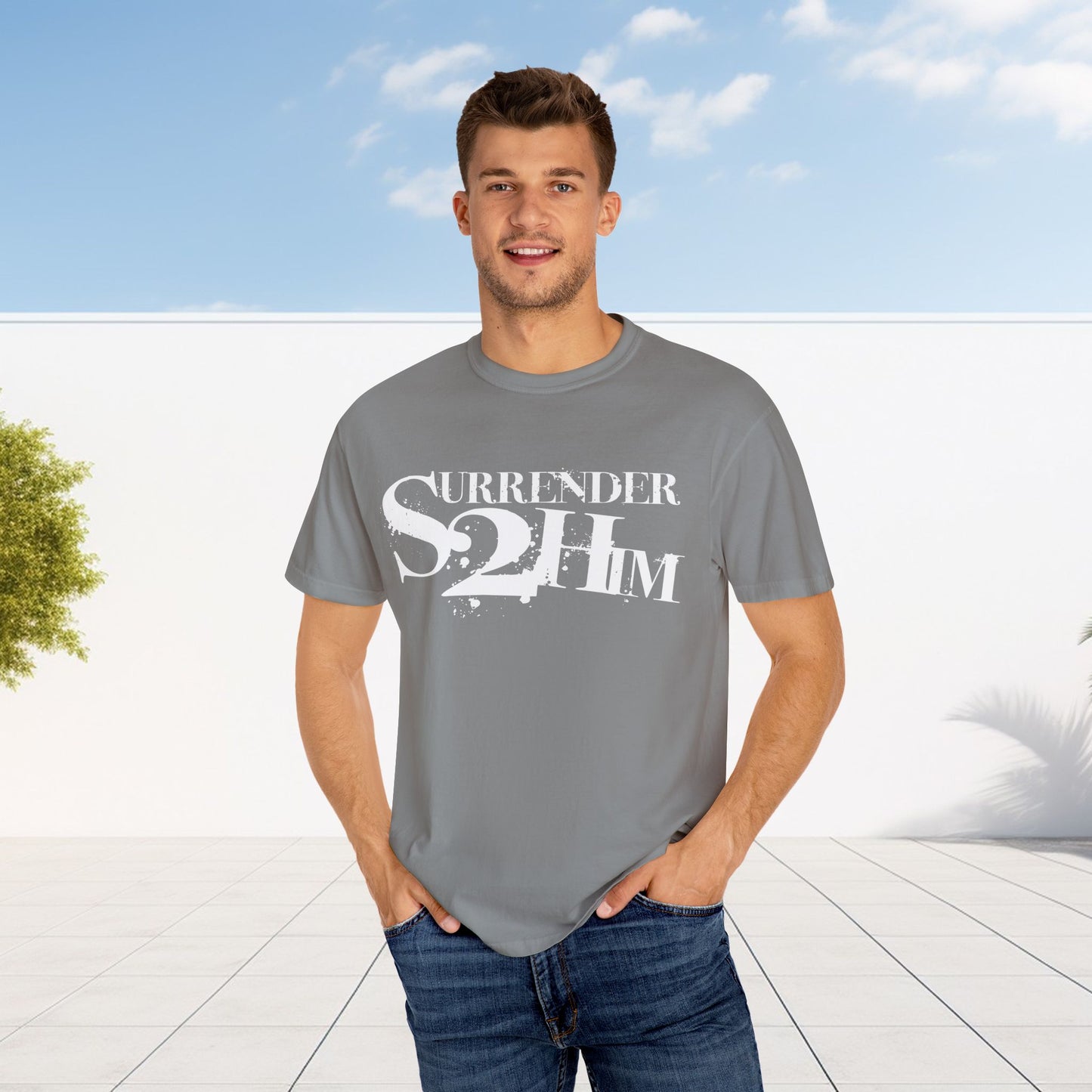 S2H Unisex C Tee with White Logo