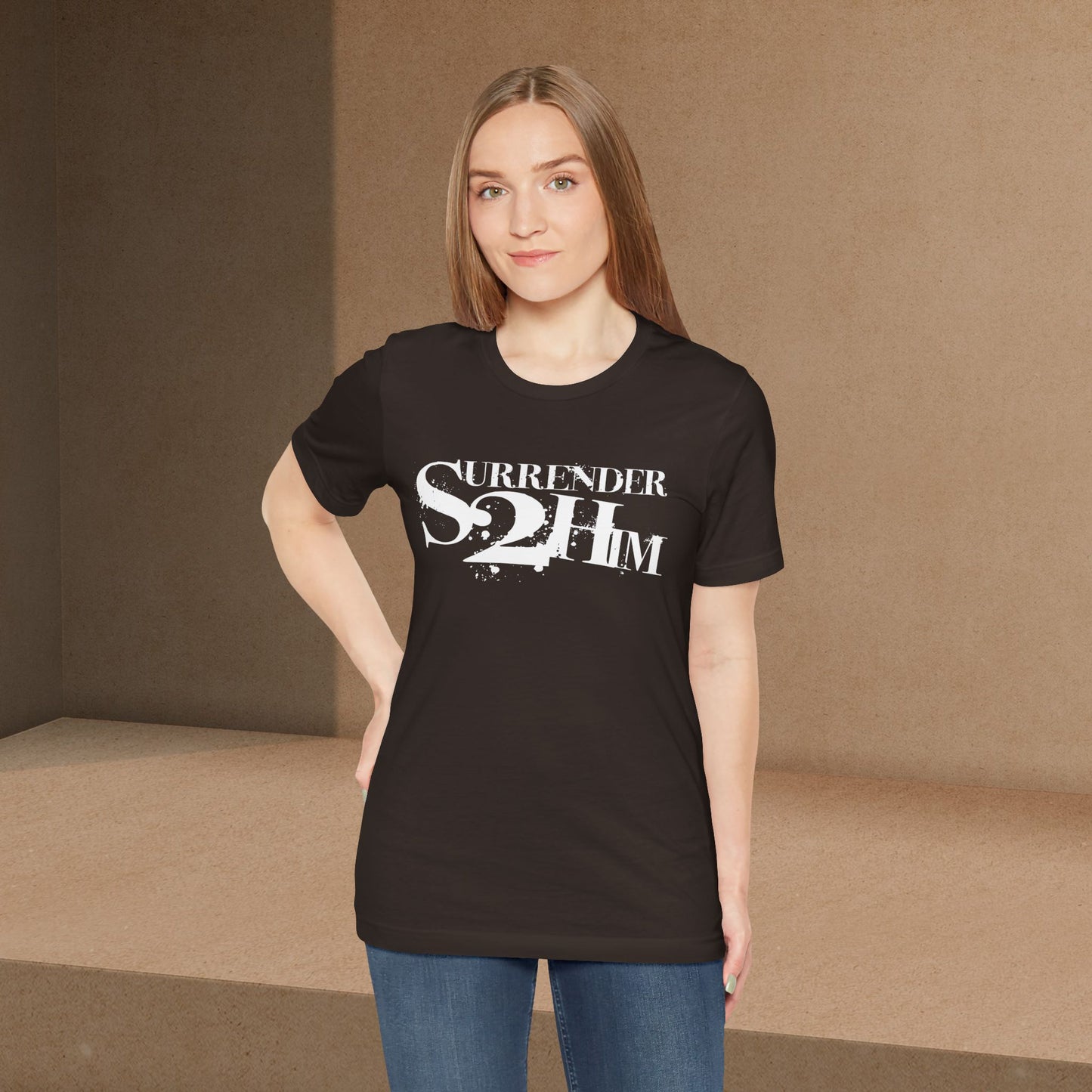 S2H Unisex B Tee with White Logo
