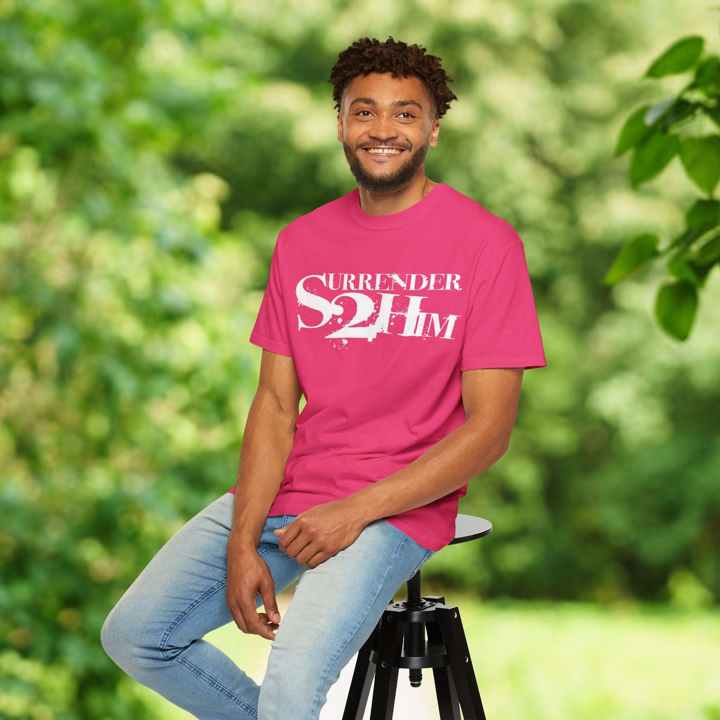 S2H Unisex C Tee with White Logo