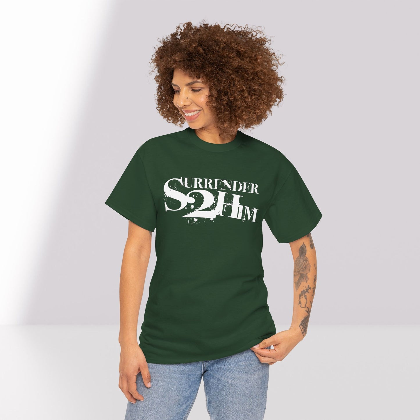 S2H Unisex G Tee with White Logo