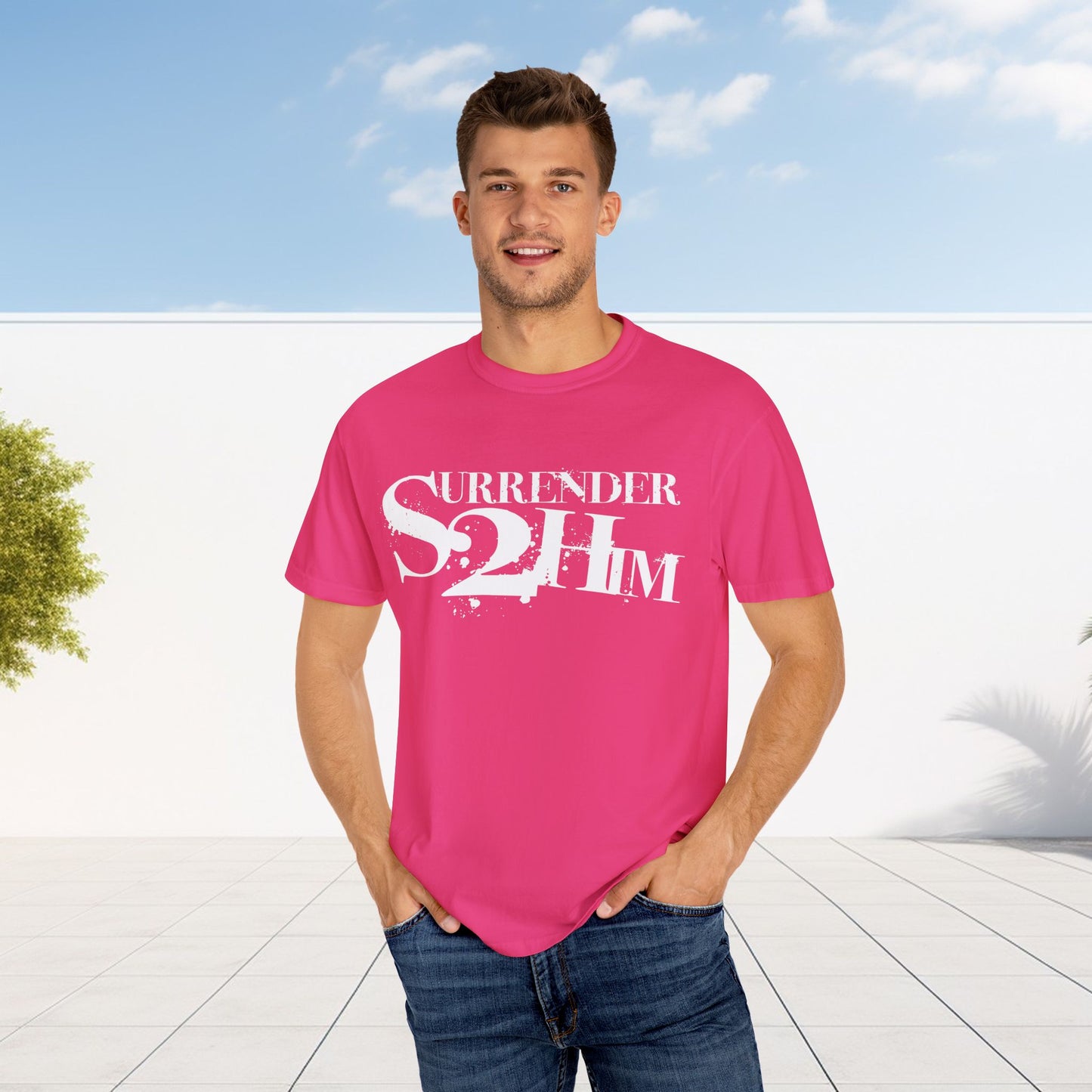 S2H Unisex C Tee with White Logo