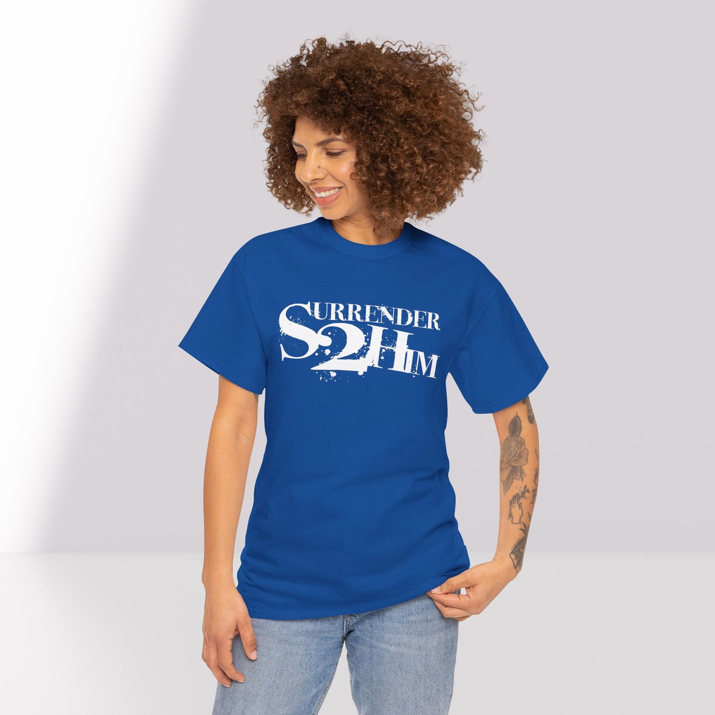 S2H Unisex G Tee with White Logo