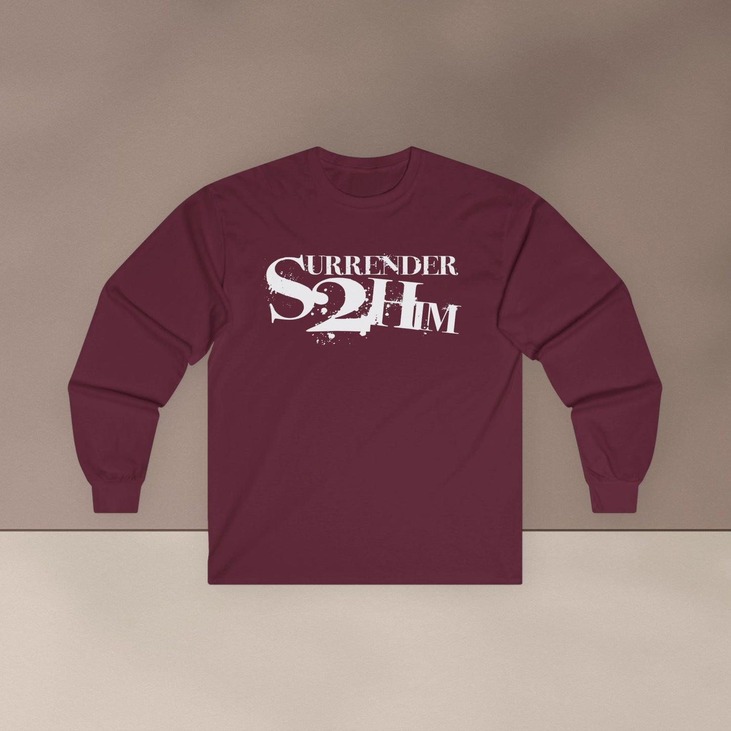 S2H Unisex Long Sleeve Tee with White Logo