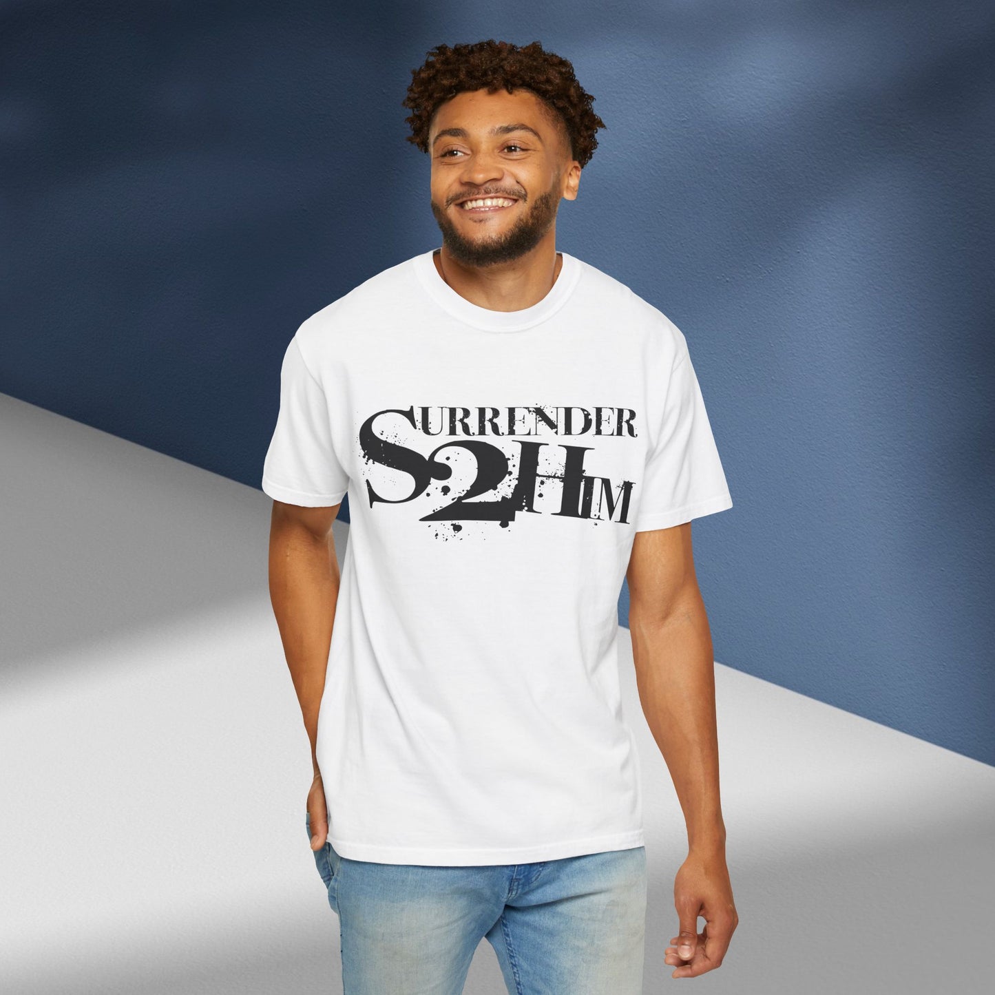 S2H Unisex C Tee with Black Logo