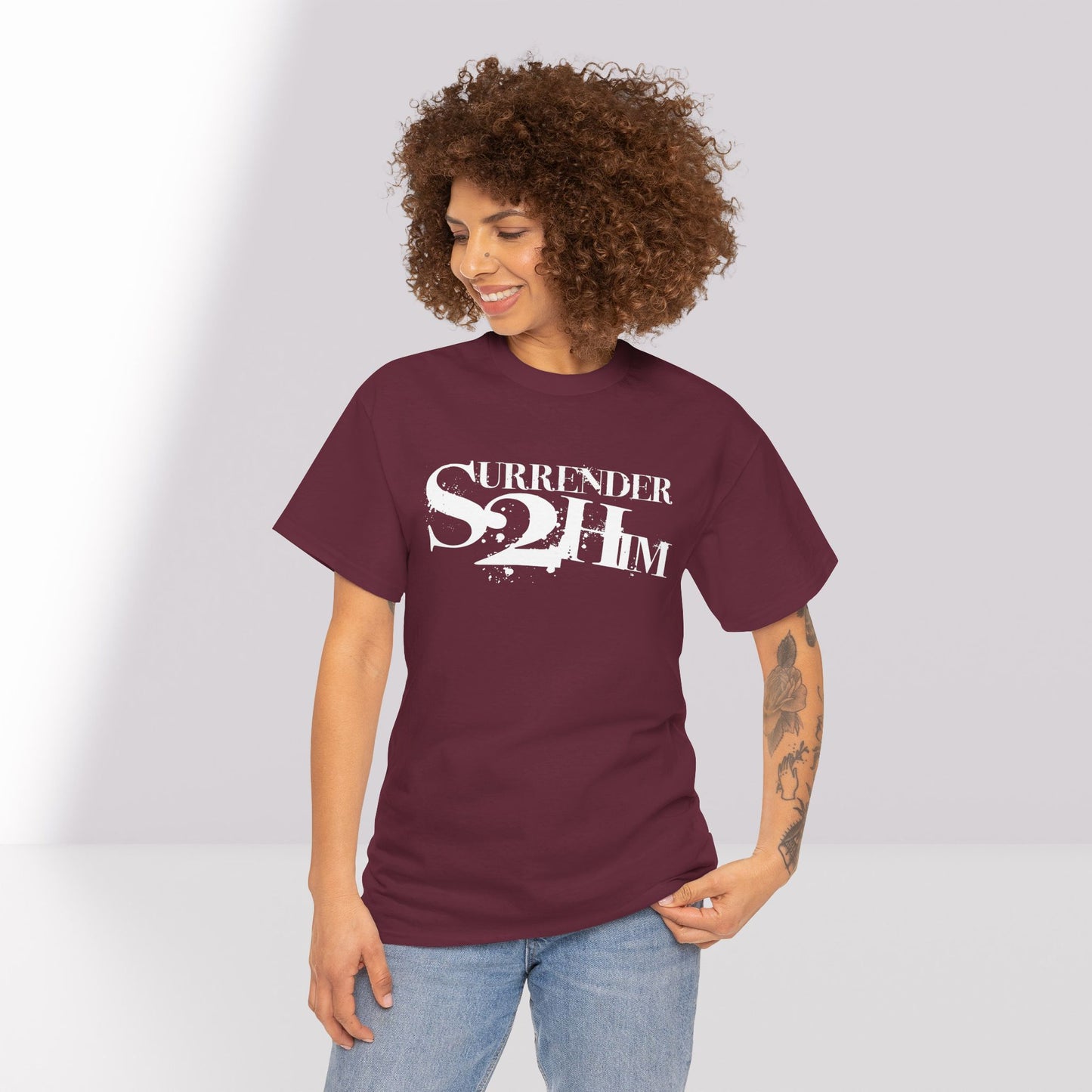 S2H Unisex G Tee with White Logo