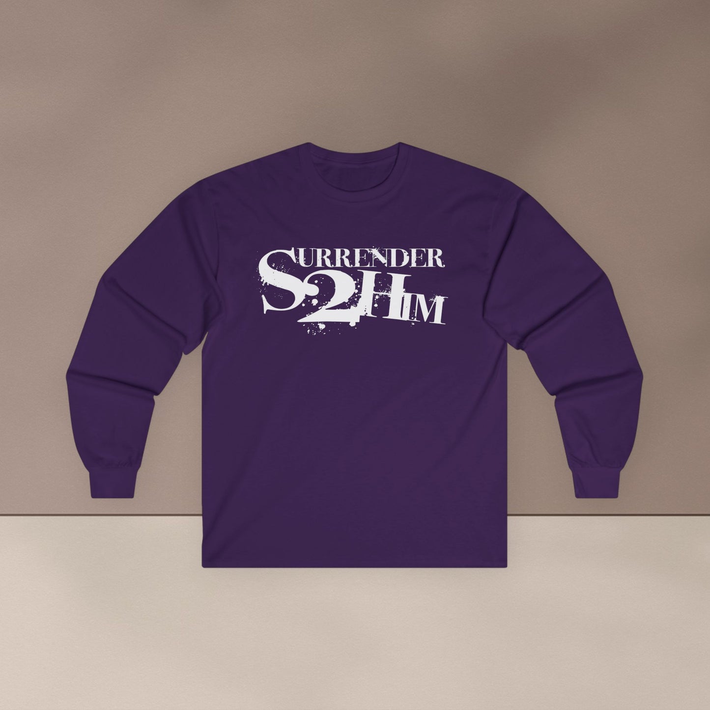 S2H Unisex Long Sleeve Tee with White Logo