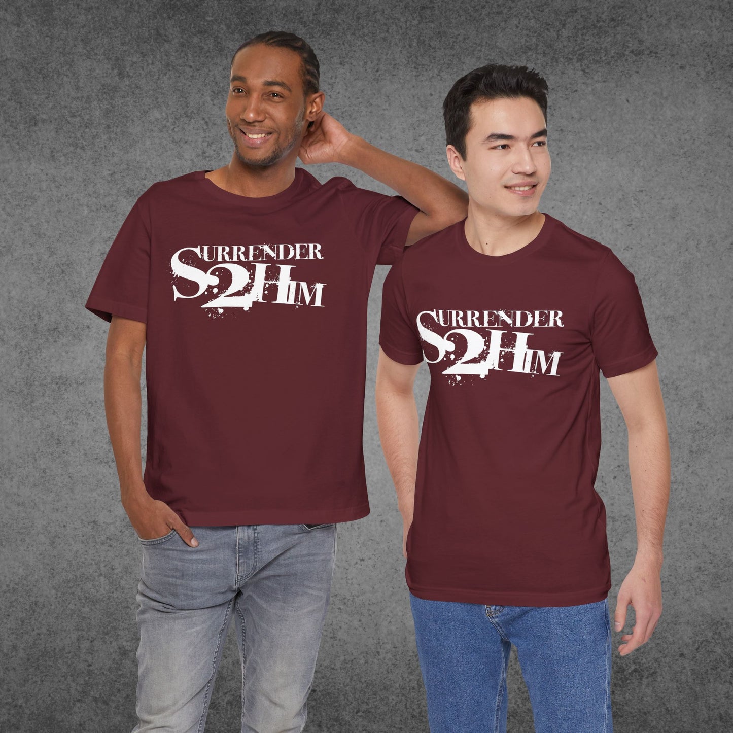 S2H Unisex B Tee with White Logo