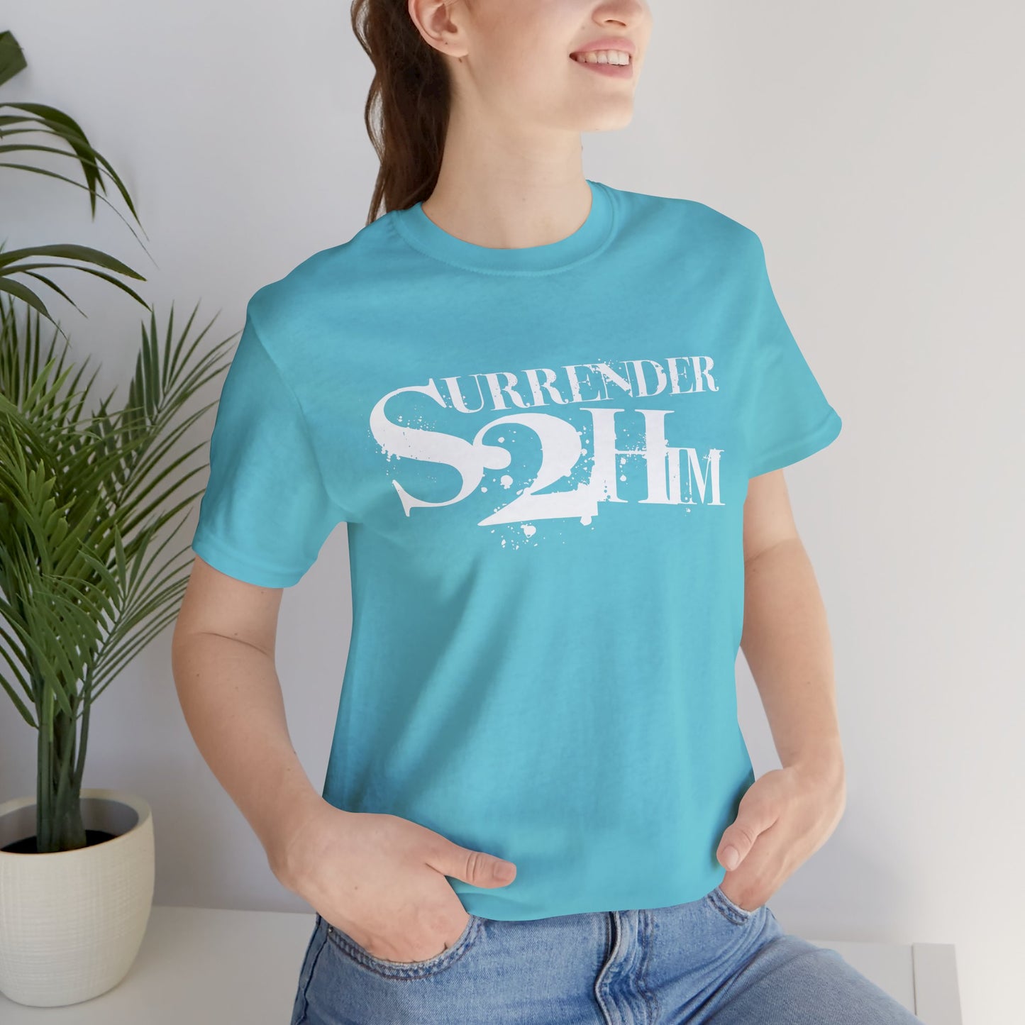 S2H Unisex B Tee with White Logo
