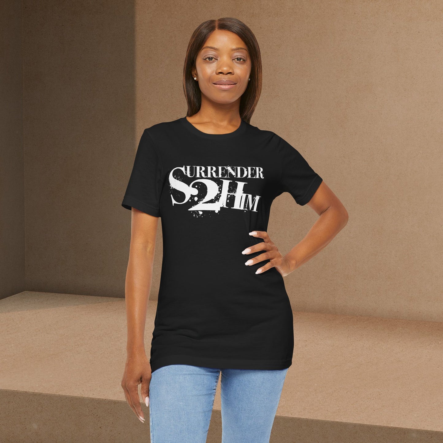 S2H Unisex B Tee with White Logo