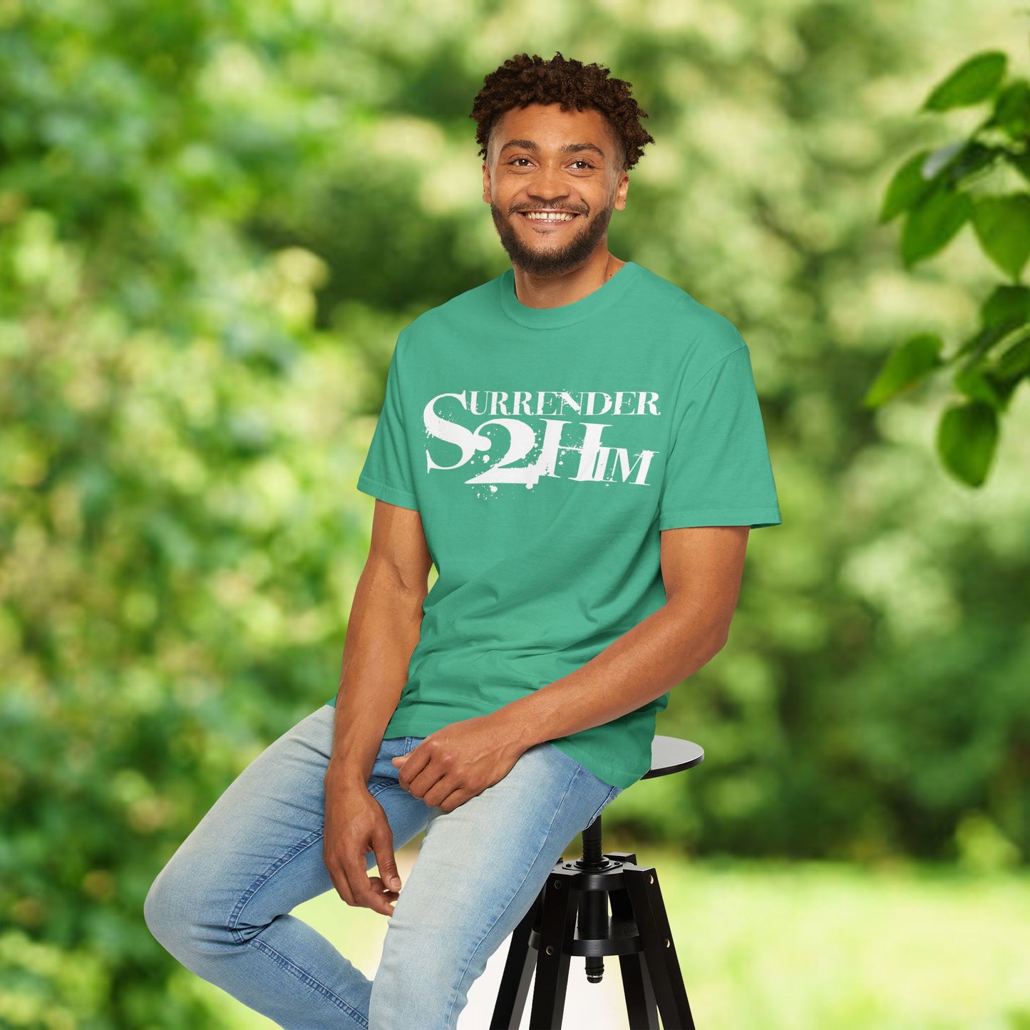 S2H Unisex C Tee with White Logo