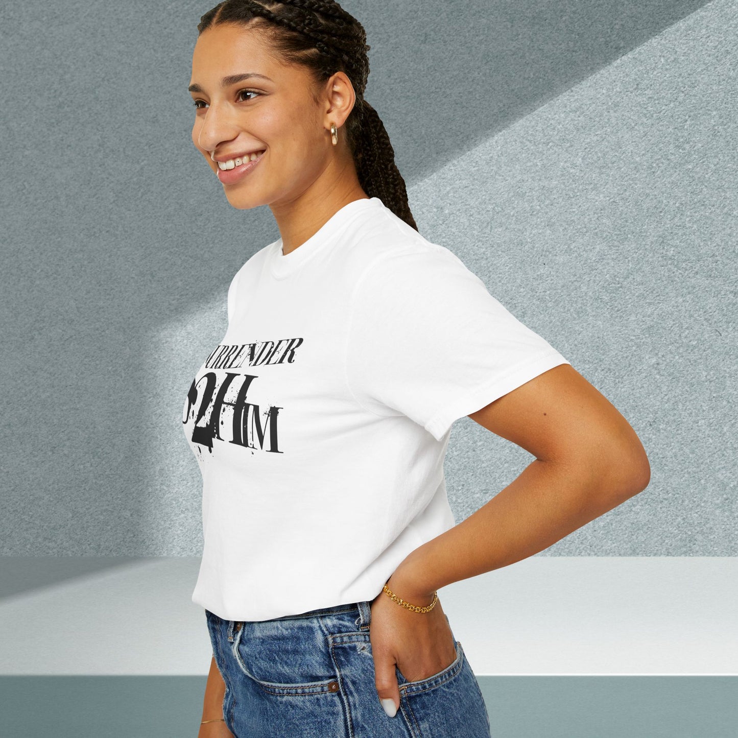S2H Unisex C Tee with Black Logo