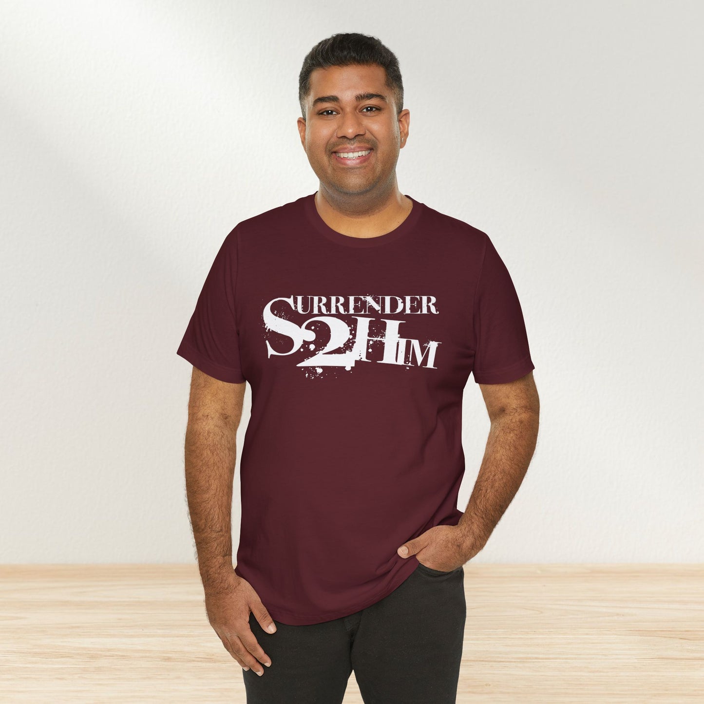 S2H Unisex B Tee with White Logo