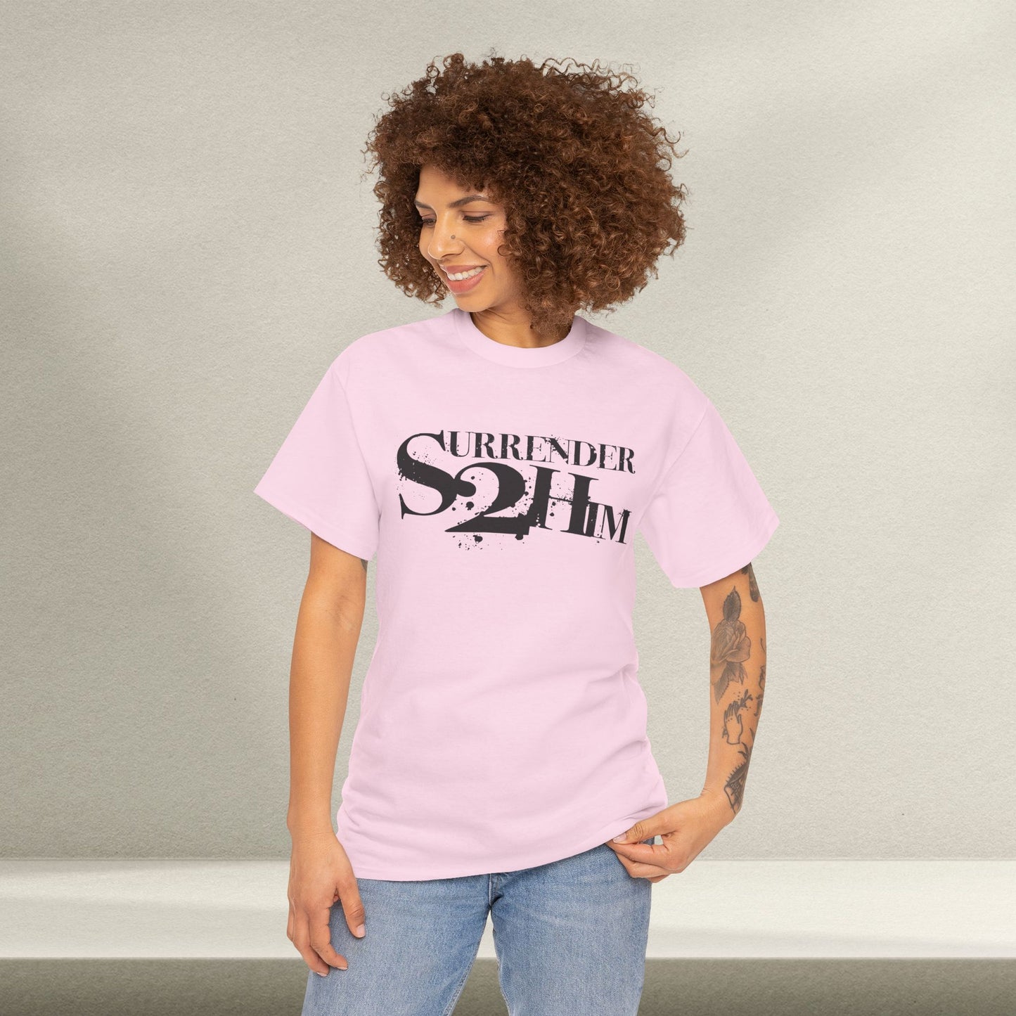 S2H Unisex G Tee with Black Logo