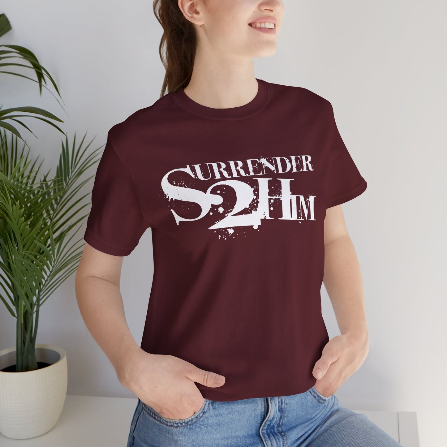 S2H Unisex B Tee with White Logo