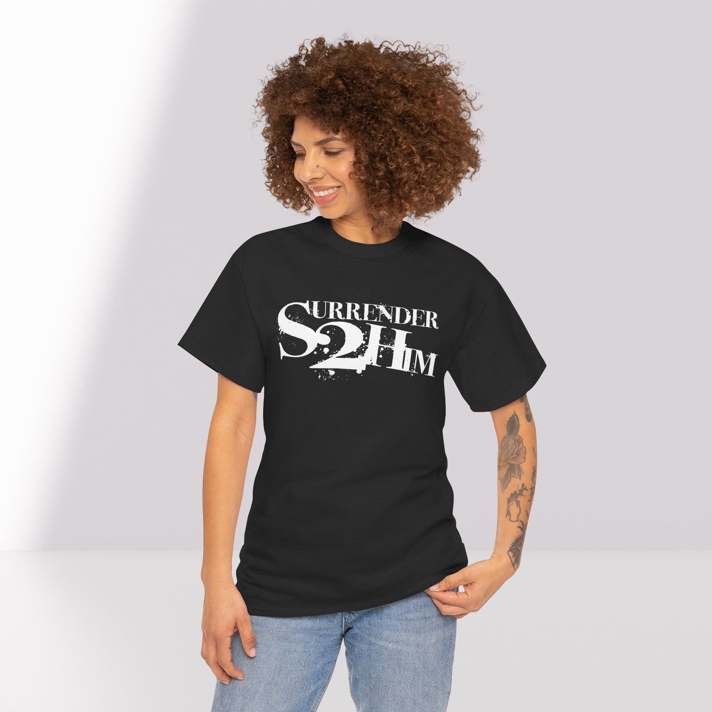 S2H Unisex G Tee with White Logo