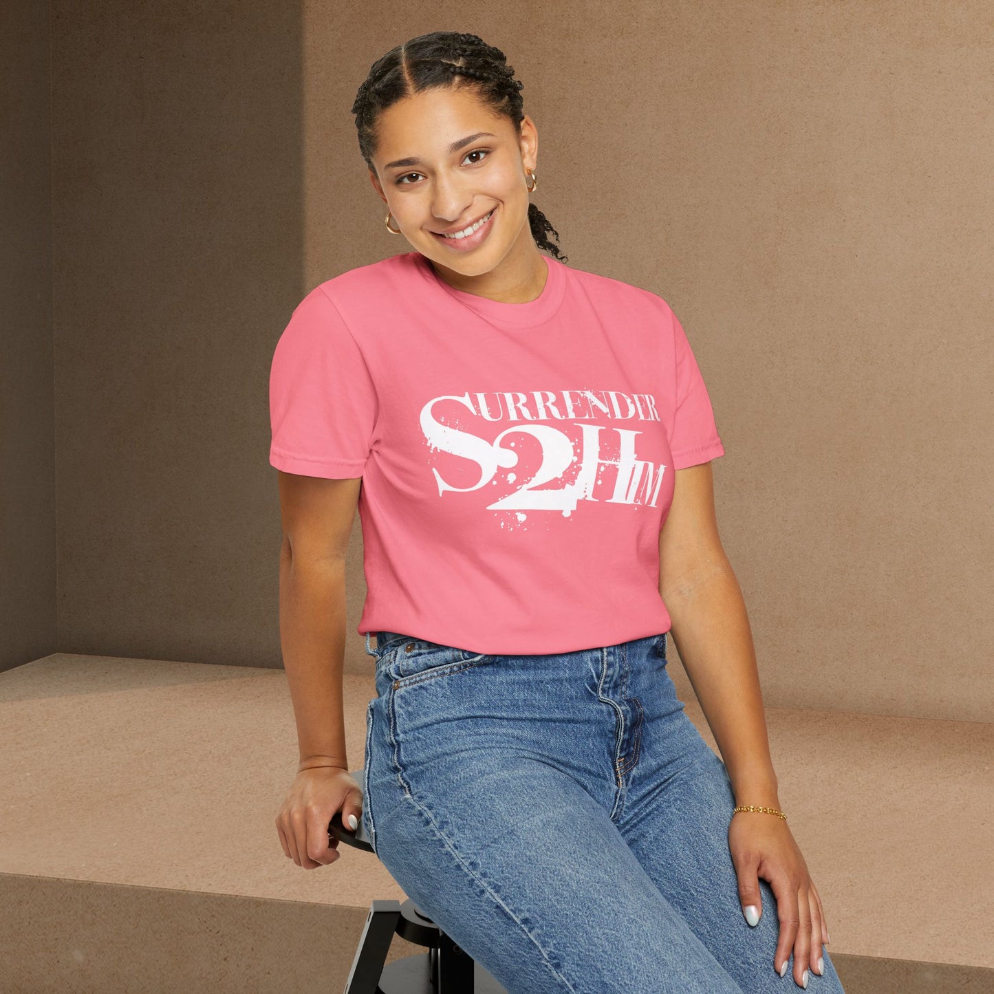 S2H Unisex C Tee with White Logo