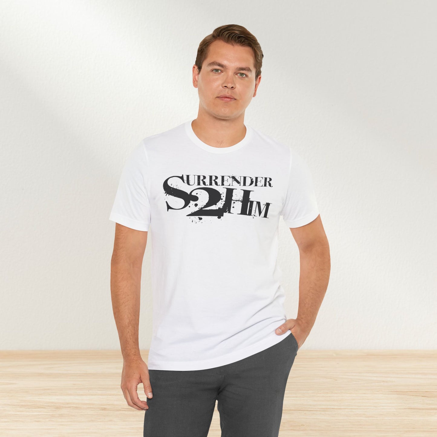 S2H Unisex B Tee with Black Logo