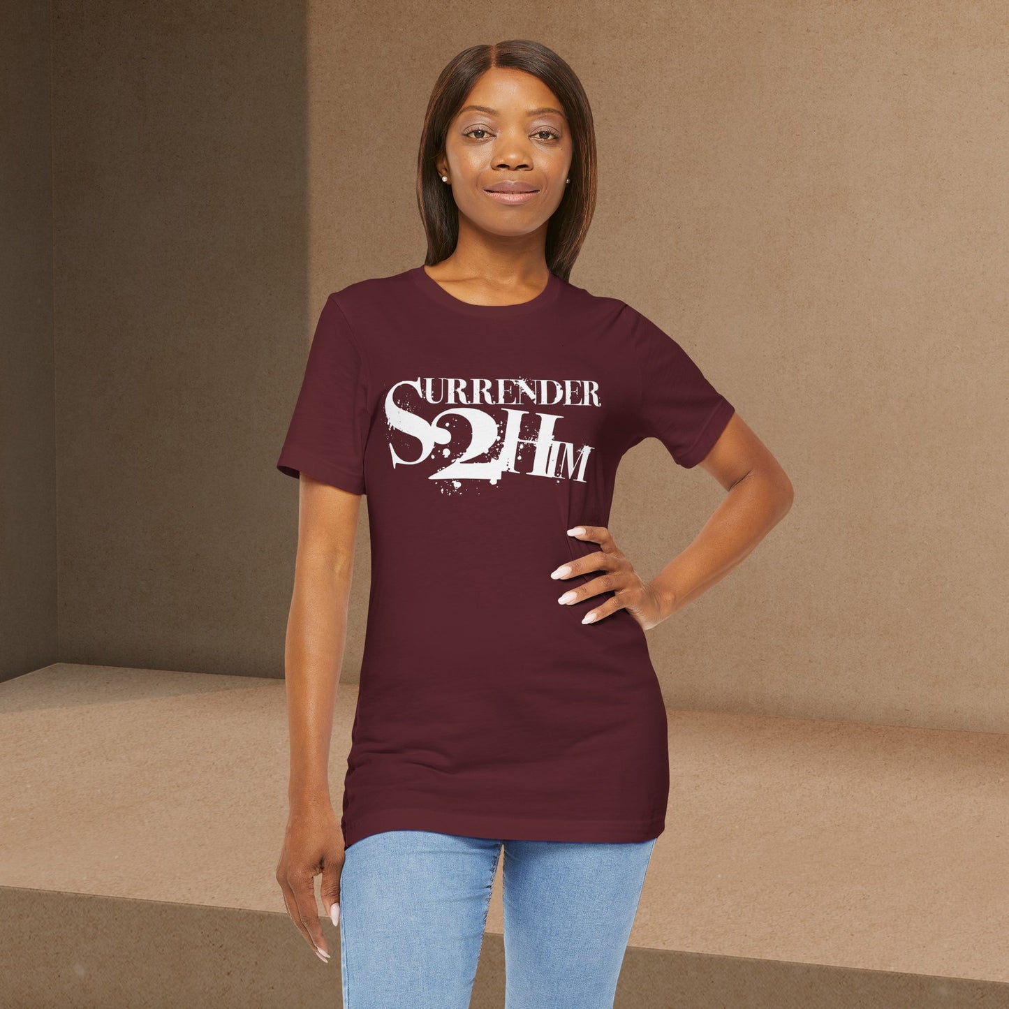 S2H Unisex B Tee with White Logo