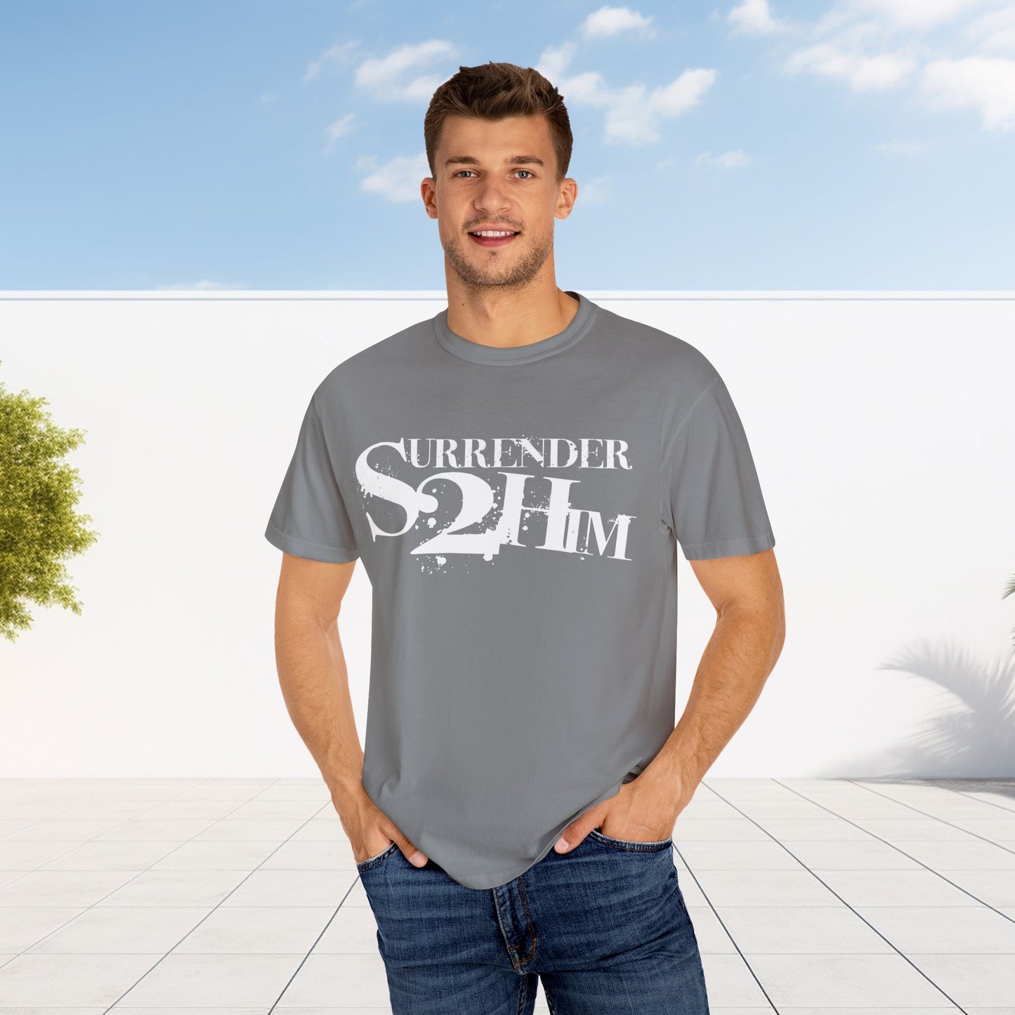 S2H Unisex C Tee with White Logo