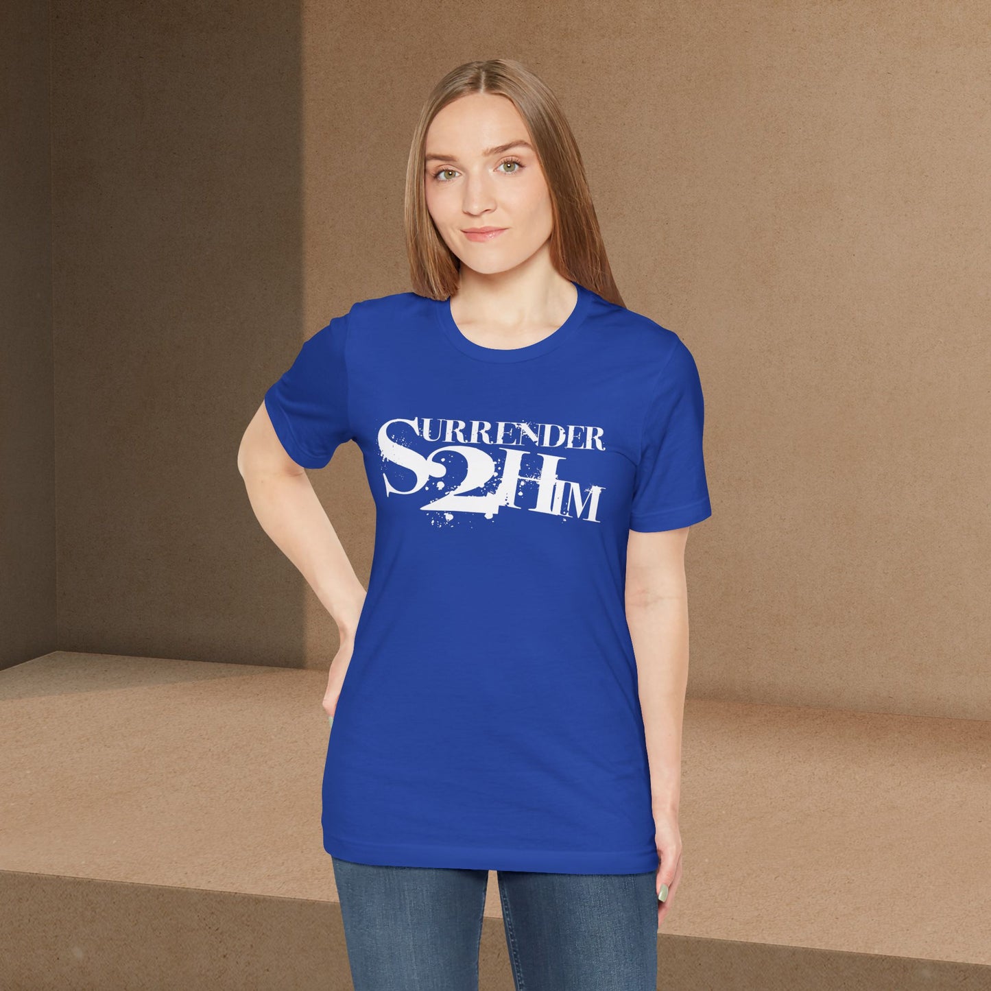 S2H Unisex B Tee with White Logo