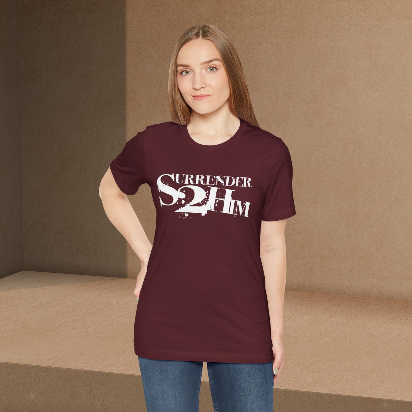 S2H Unisex B Tee with White Logo