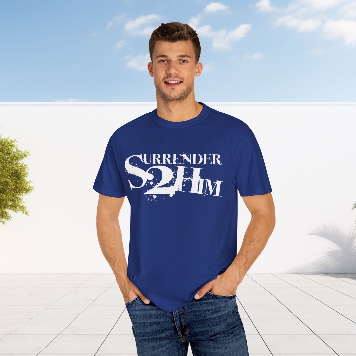 S2H Unisex C Tee with White Logo
