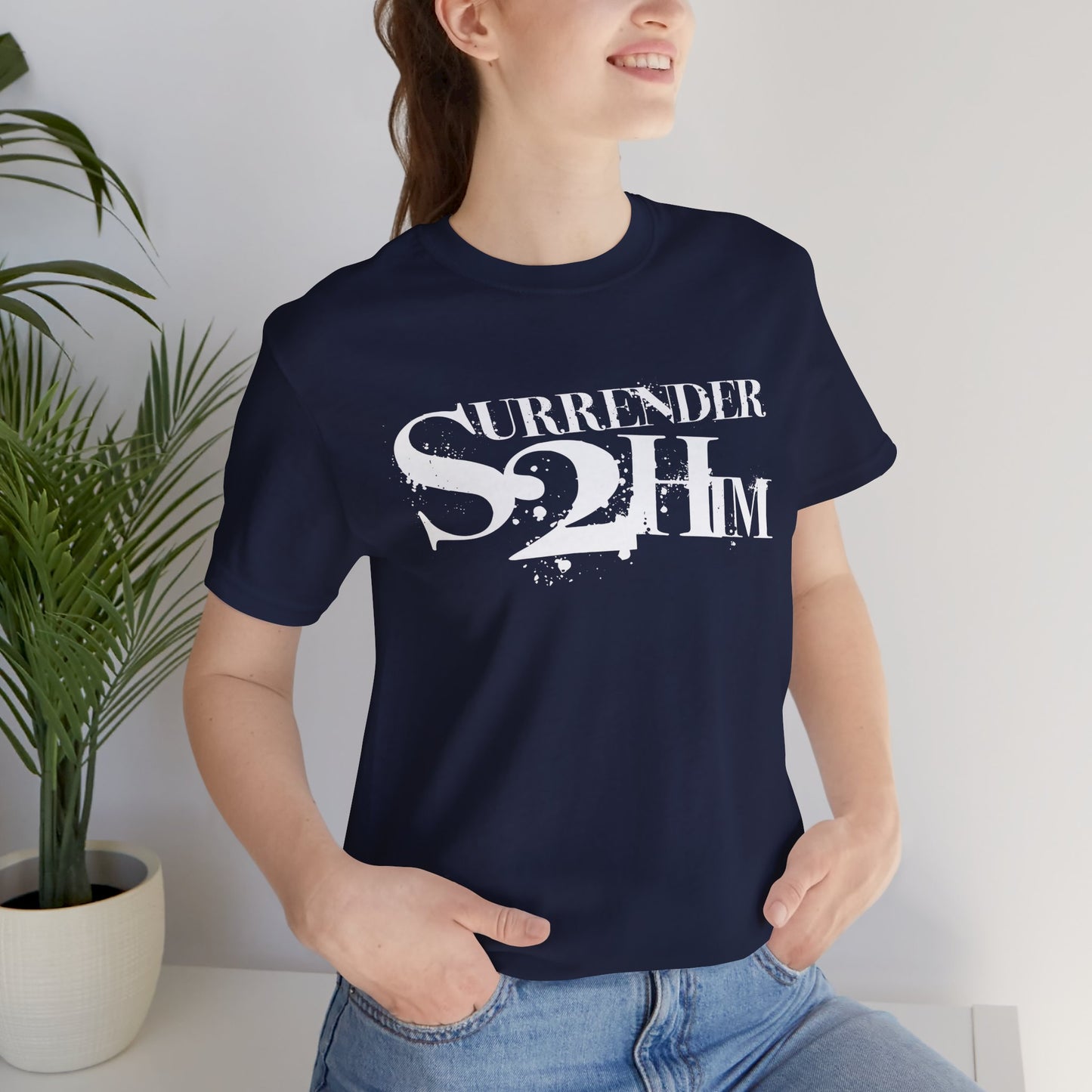 S2H Unisex B Tee with White Logo