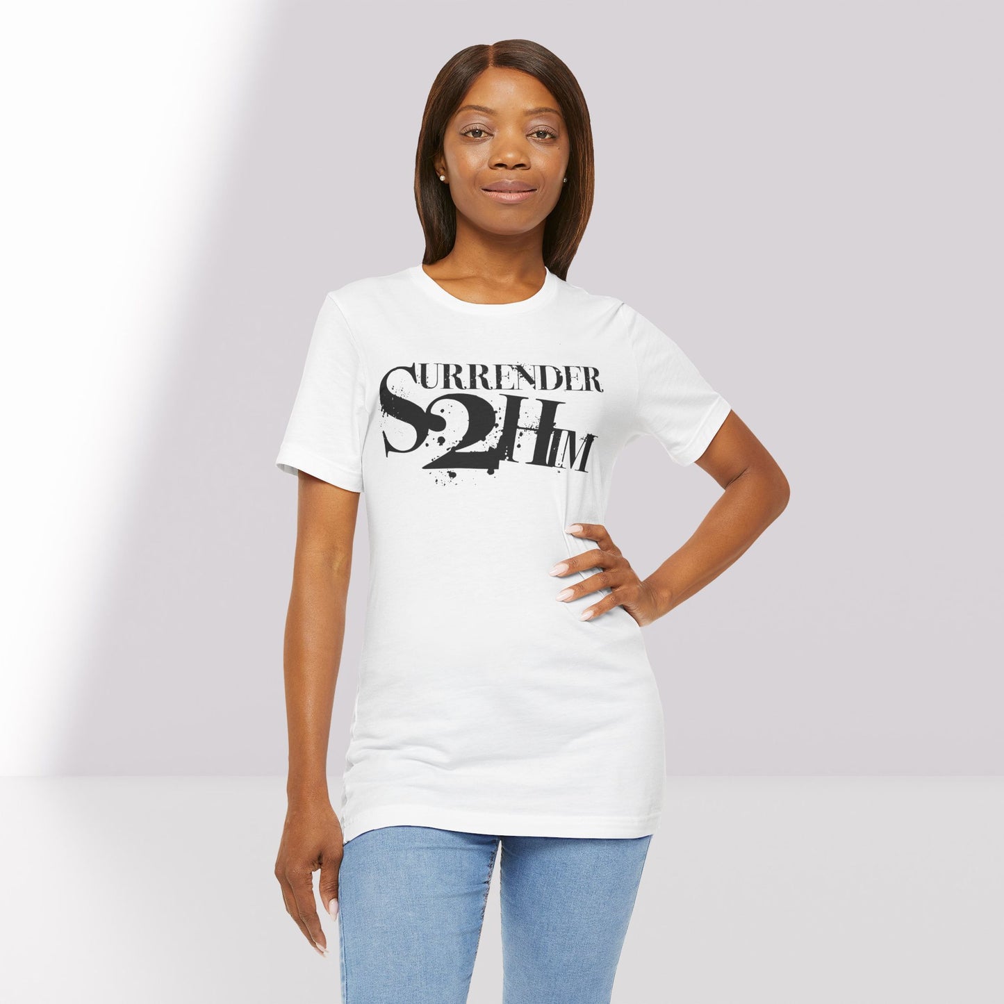 S2H Unisex B Tee with Black Logo