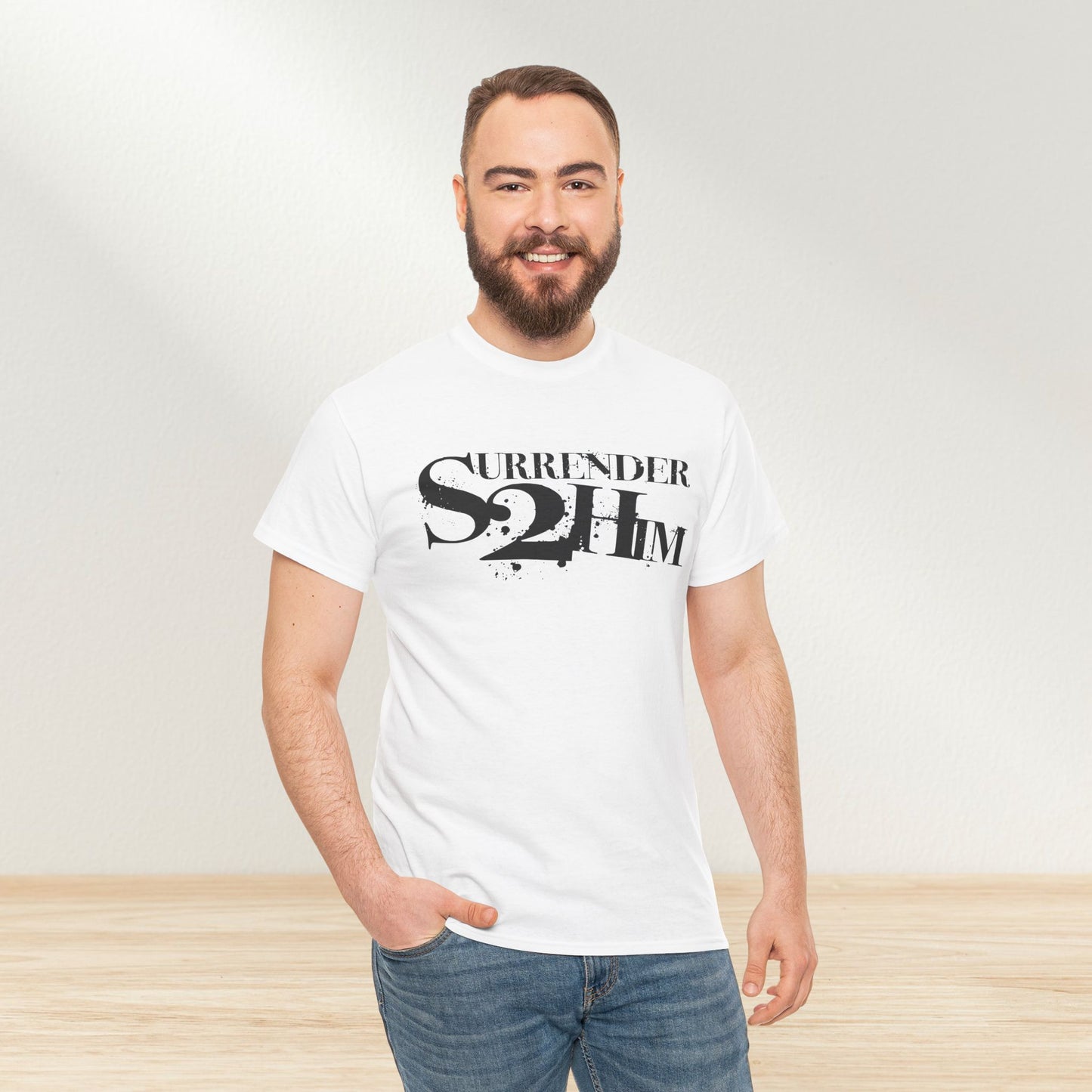 S2H Unisex G Tee with Black Logo