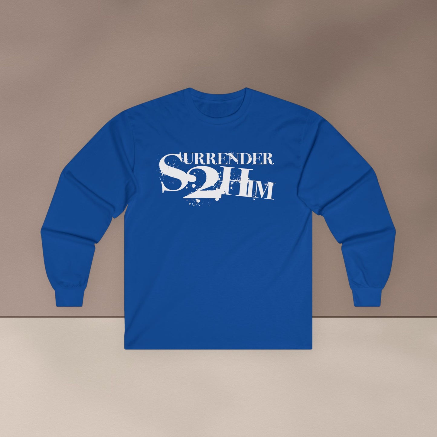 S2H Unisex Long Sleeve Tee with White Logo