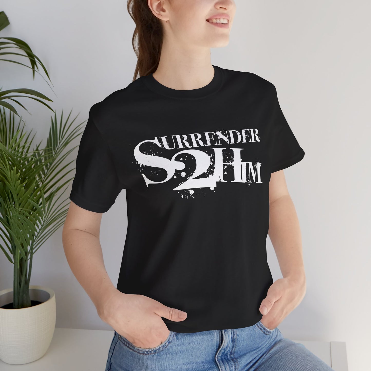 S2H Unisex B Tee with White Logo