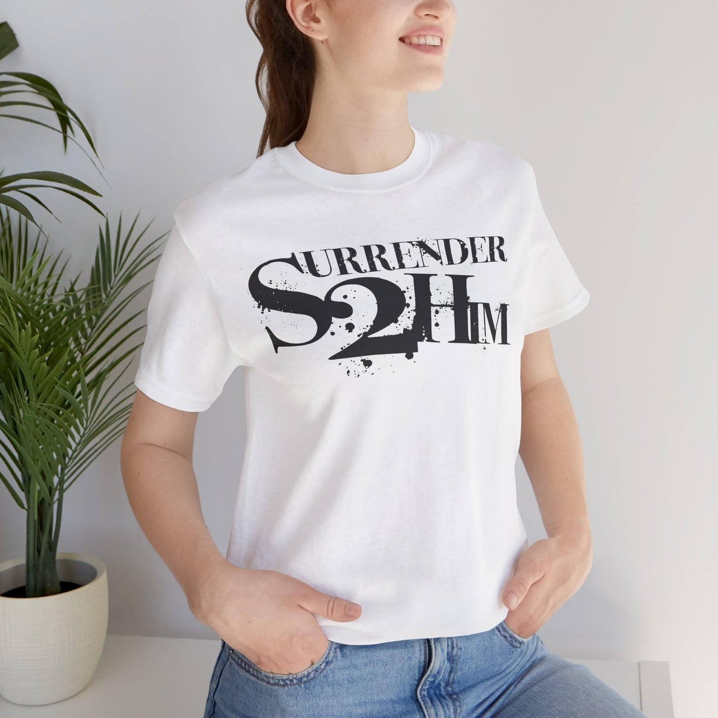 S2H Unisex B Tee with Black Logo