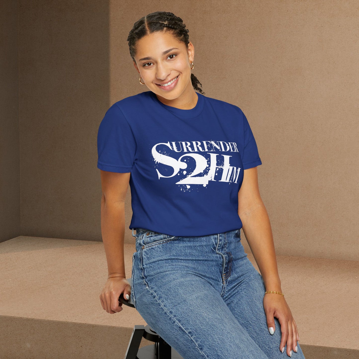 S2H Unisex C Tee with White Logo